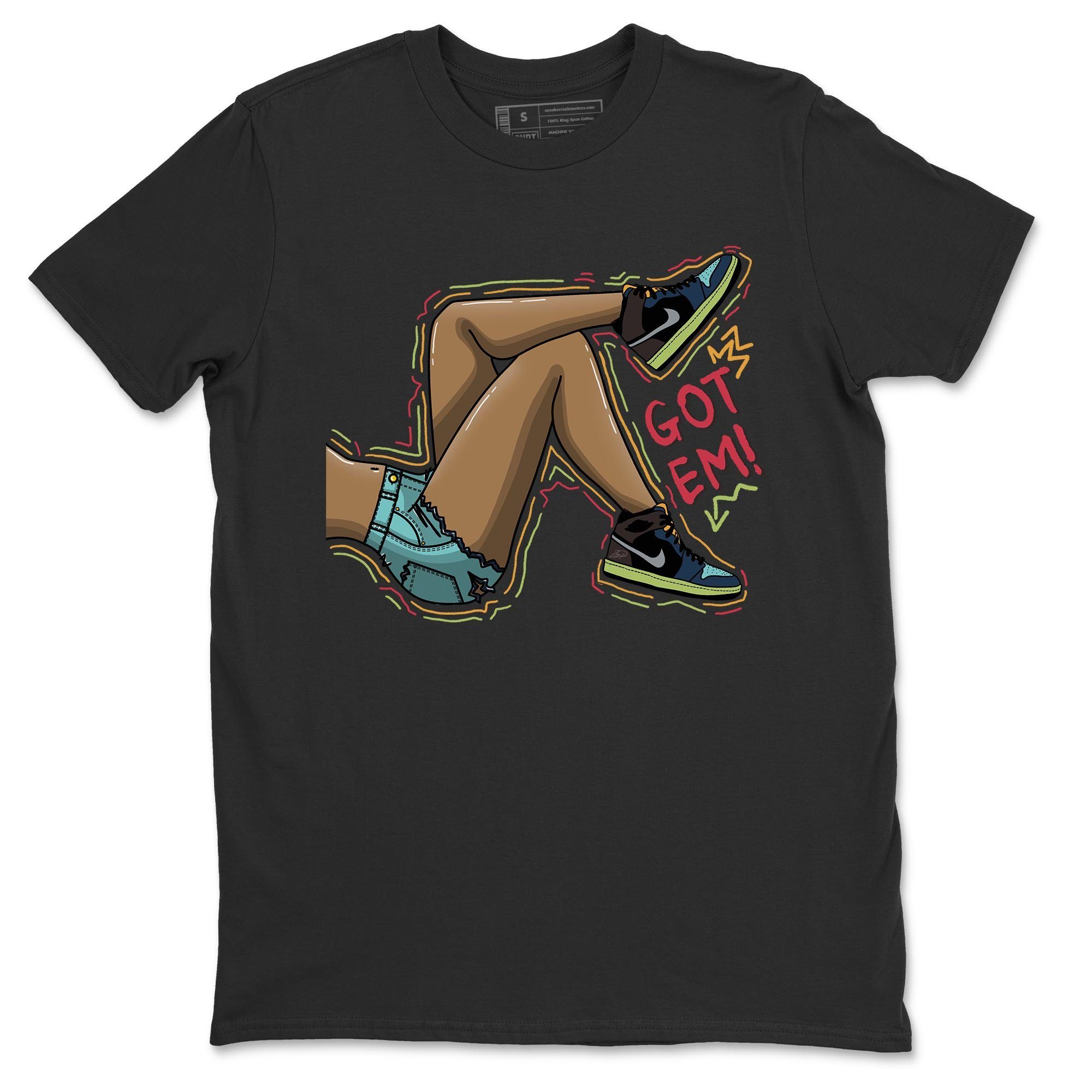Jordan 1 Bio Hack Sneaker Match Tees Got Em Legs Sneaker Tees Jordan 1 Bio Hack Jordan to match sneaker T-Shirt Crew Neck Shirts