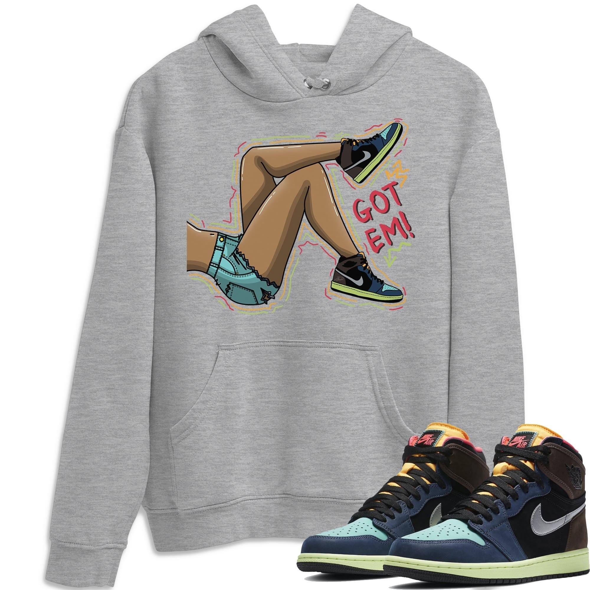 Jordan 1 Bio Hack Sneaker Match Tees Got Em Legs Sneaker Tees Jordan 1 Bio Hack Jordan to match sneaker T-Shirt Crew Neck Shirts