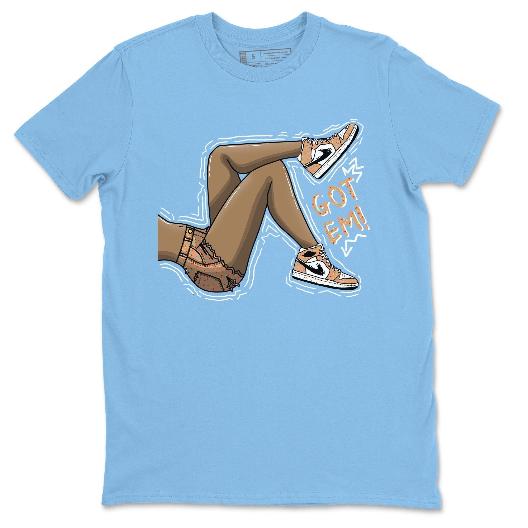 Jordan 1 Brushstroke Sneaker Matching T-Shirt Got Em Legs Sneaker Tees Jordan 1 Brushstroke Sneaker Release Tees Crew Neck Tees