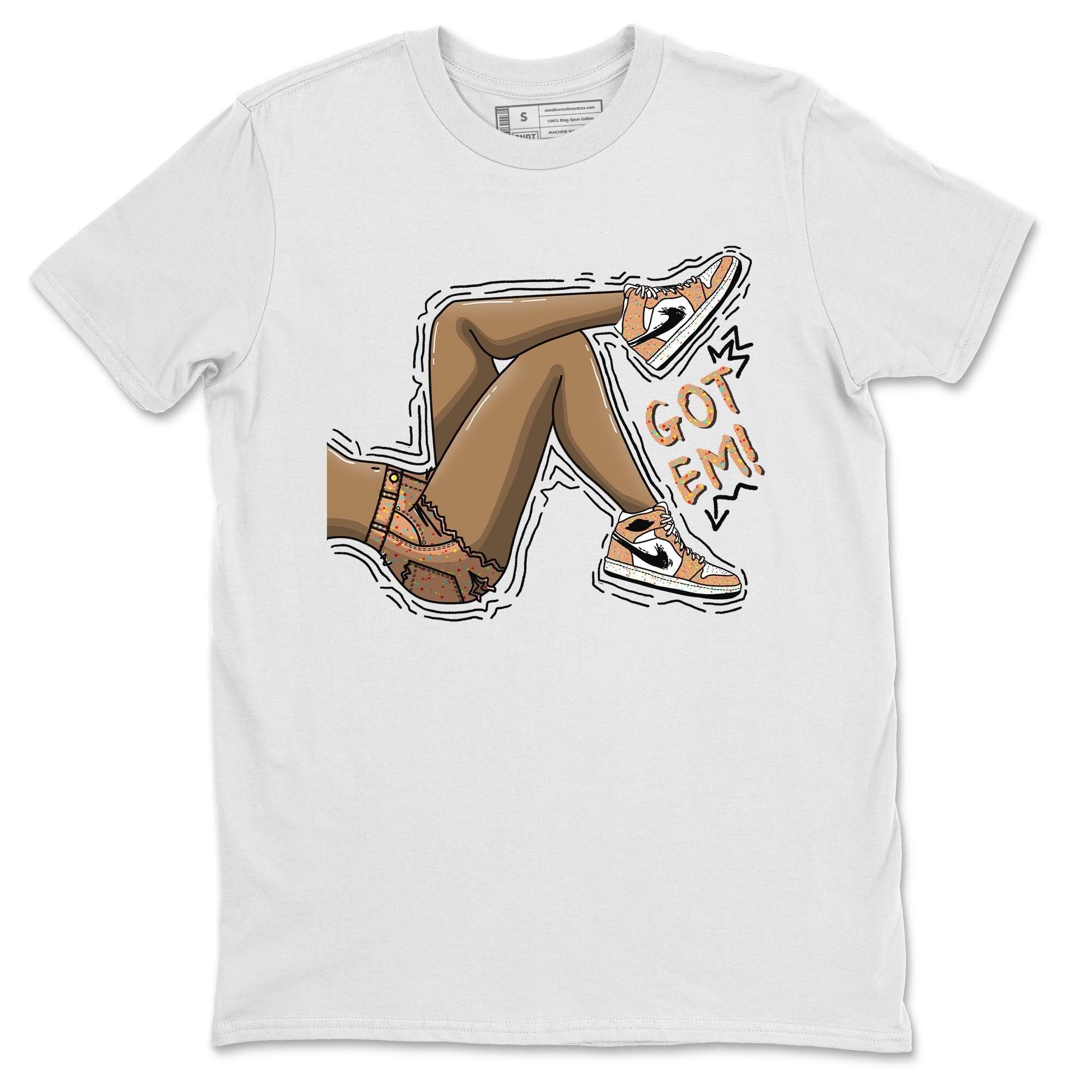 Jordan 1 Brushstroke Sneaker Matching T-Shirt Got Em Legs Sneaker Tees Jordan 1 Brushstroke Sneaker Release Tees Crew Neck Tees