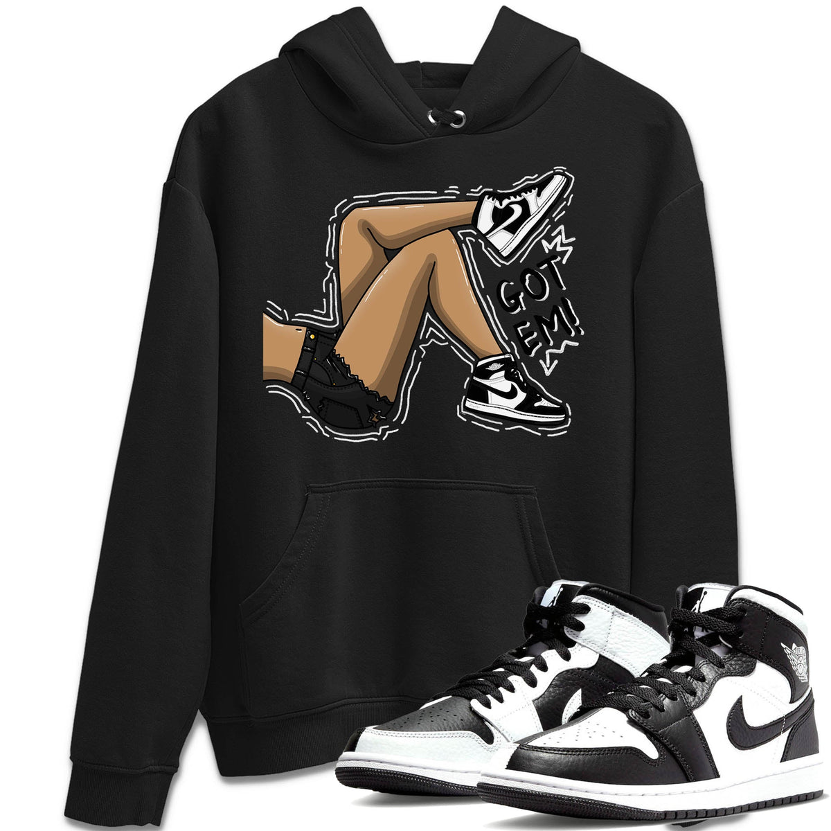 Jordan 1 Homage Sneaker Matching T-Shirt Got Em Legs Sneaker Tees Jordan 1 Homage Sneaker Release Tees Crew Neck Tees