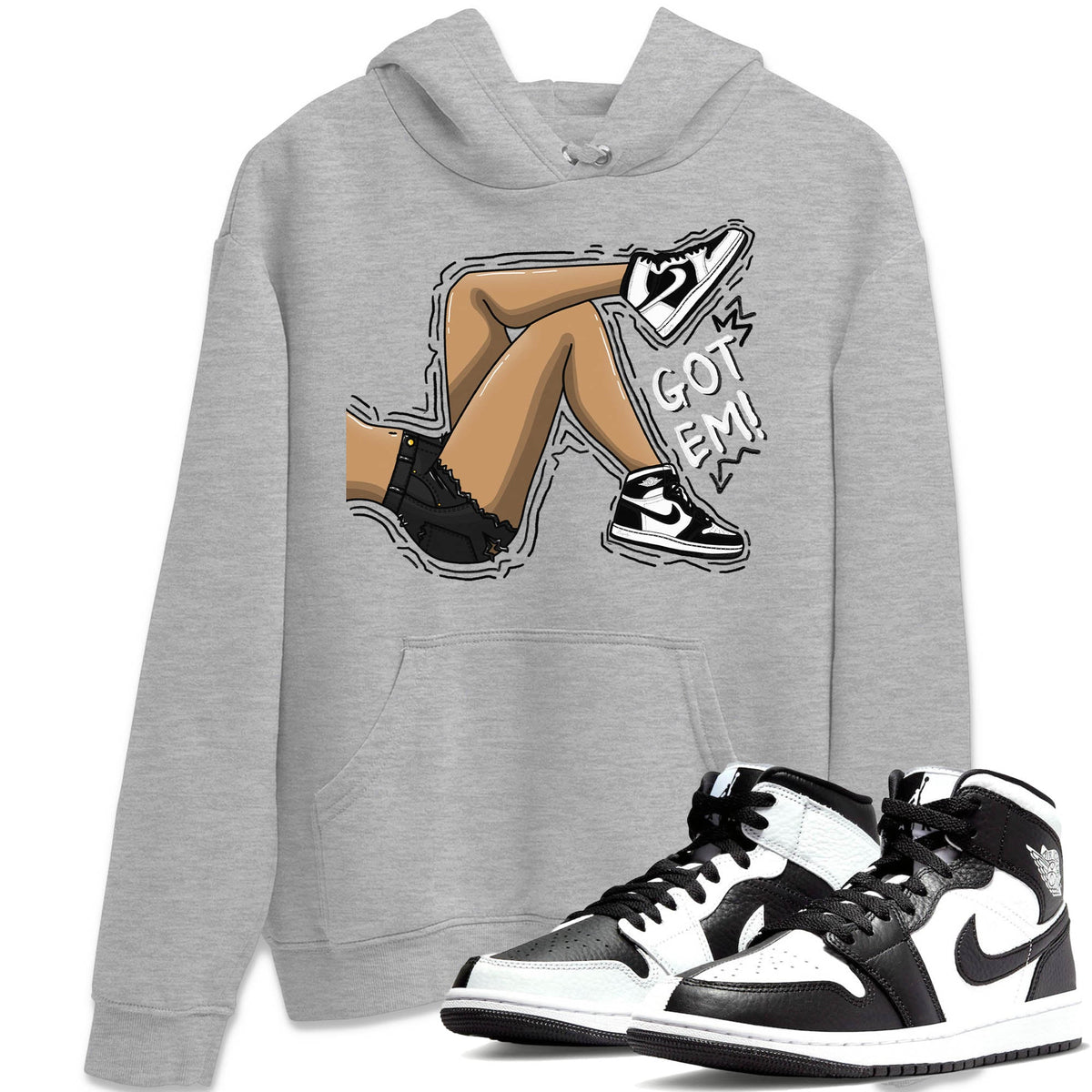 Jordan 1 Homage Sneaker Matching T-Shirt Got Em Legs Sneaker Tees Jordan 1 Homage Sneaker Release Tees Crew Neck Tees