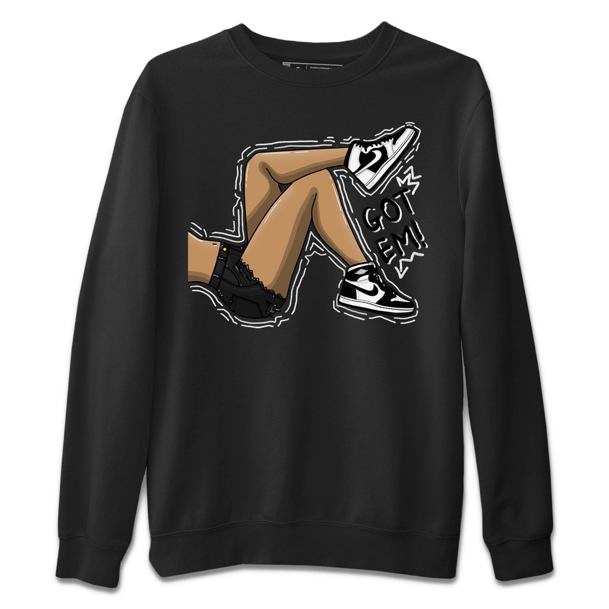 Jordan 1 Homage Sneaker Matching T-Shirt Got Em Legs Sneaker Tees Jordan 1 Homage Sneaker Release Tees Crew Neck Tees