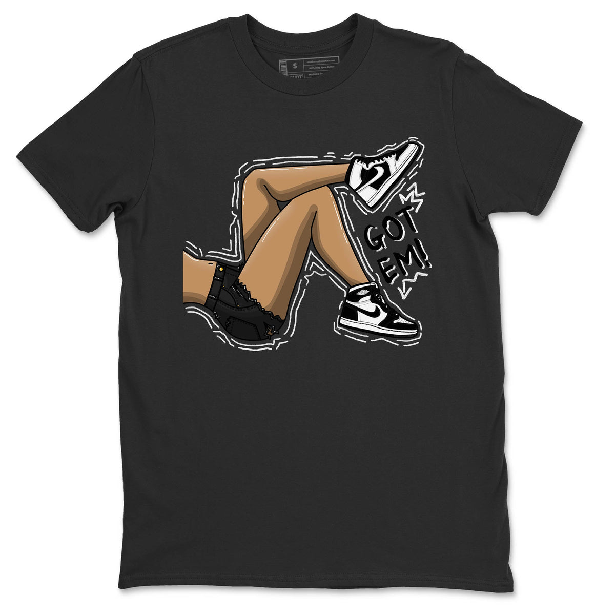Jordan 1 Homage Sneaker Matching T-Shirt Got Em Legs Sneaker Tees Jordan 1 Homage Sneaker Release Tees Crew Neck Tees