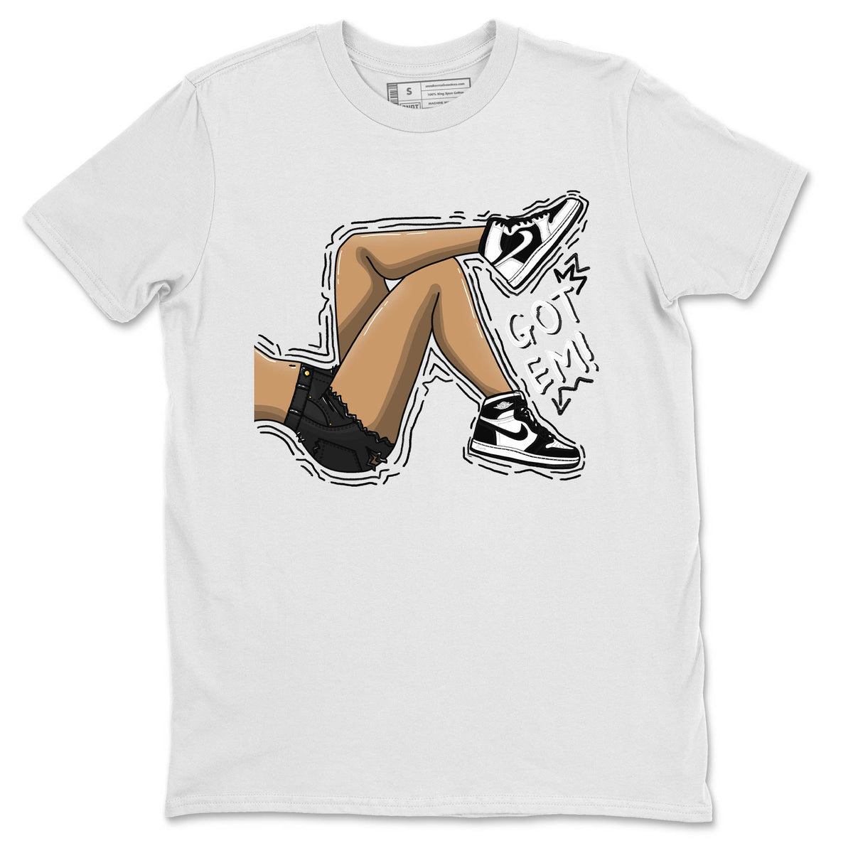 Jordan 1 Homage Sneaker Matching T-Shirt Got Em Legs Sneaker Tees Jordan 1 Homage Sneaker Release Tees Crew Neck Tees