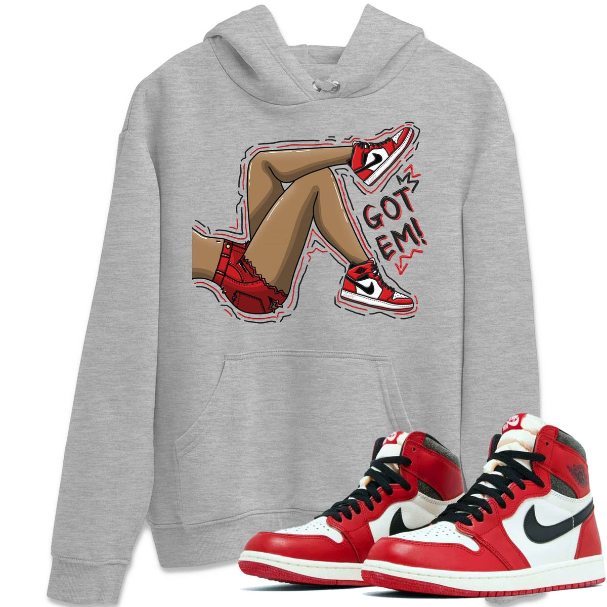 Jordan 1 lost & found Sneaker Matching T-Shirt Got Em Legs Sneaker Tees Jordan 1 lost & found Sneaker Release Tees Crew Neck Tees