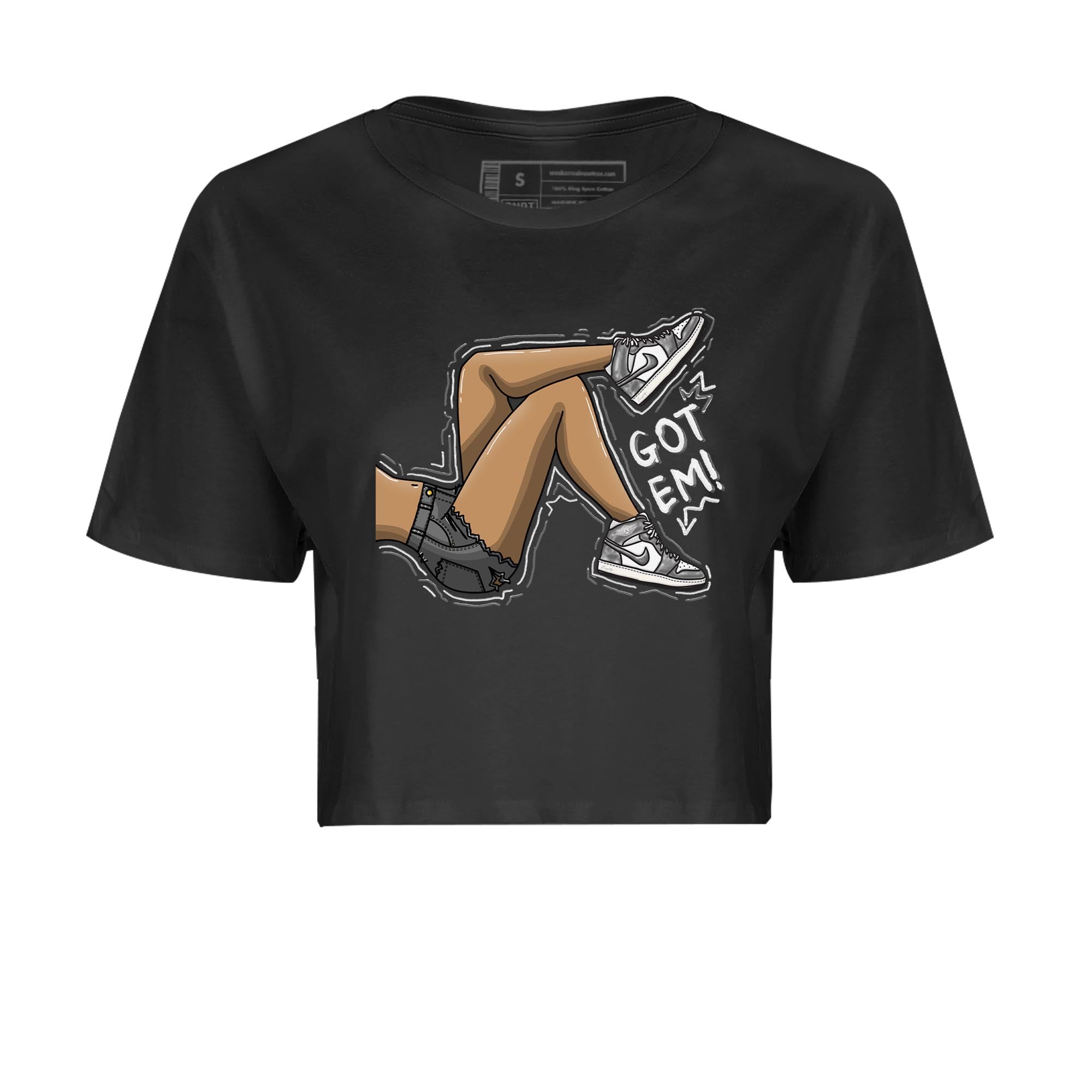 1s High OG Washed Heritage Sneaker Match Tees Got Em Legs Streetwear Sneaker Shirt Air Jordan 1 Washed Heritage Sneaker Release Tees Women's Shirts Black 2