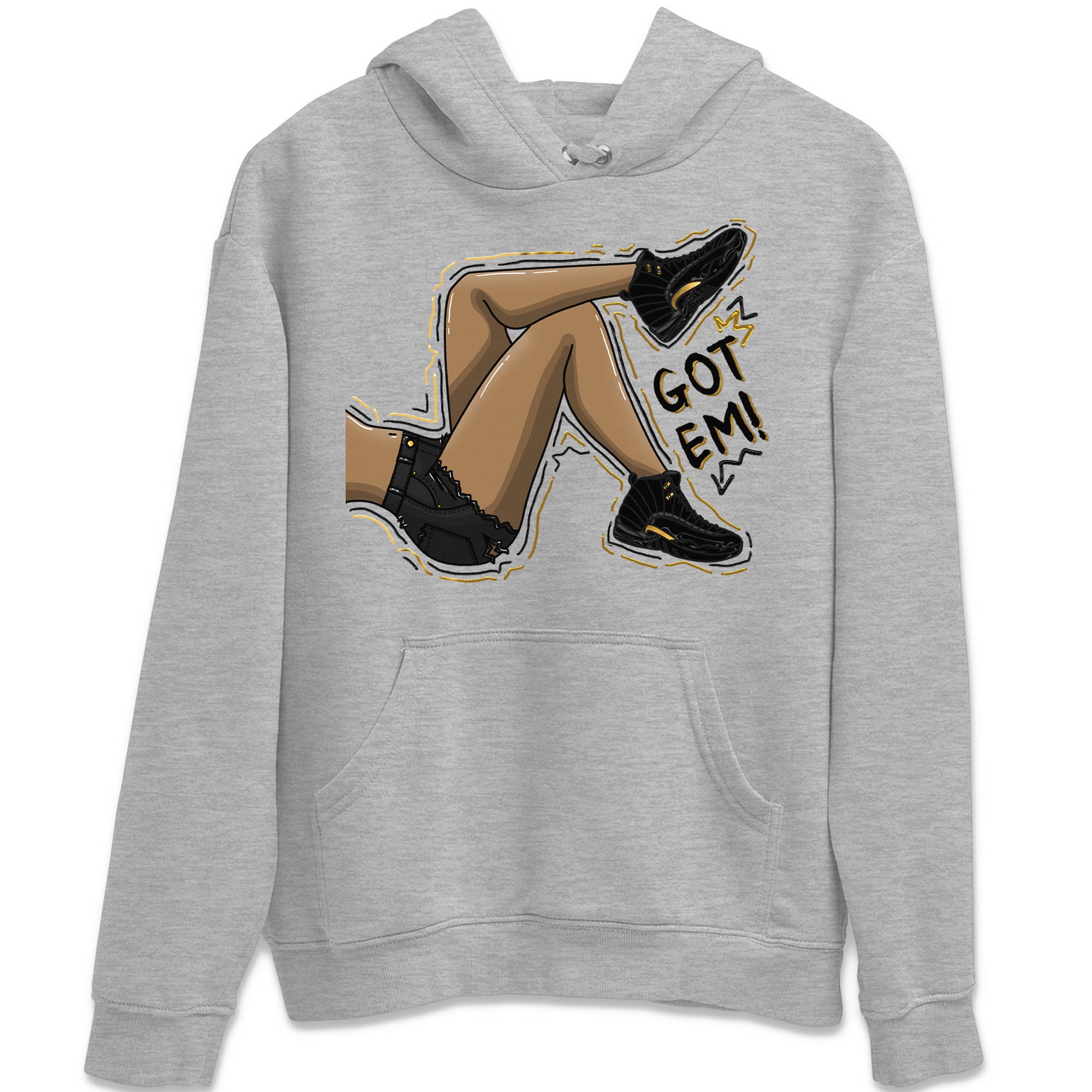 Jordan 12 Black Taxi Sneaker Matching T-Shirt Got Em Legs Sneaker Tees Jordan 12 Black Taxi Sneaker Release Tees Crew Neck Tees