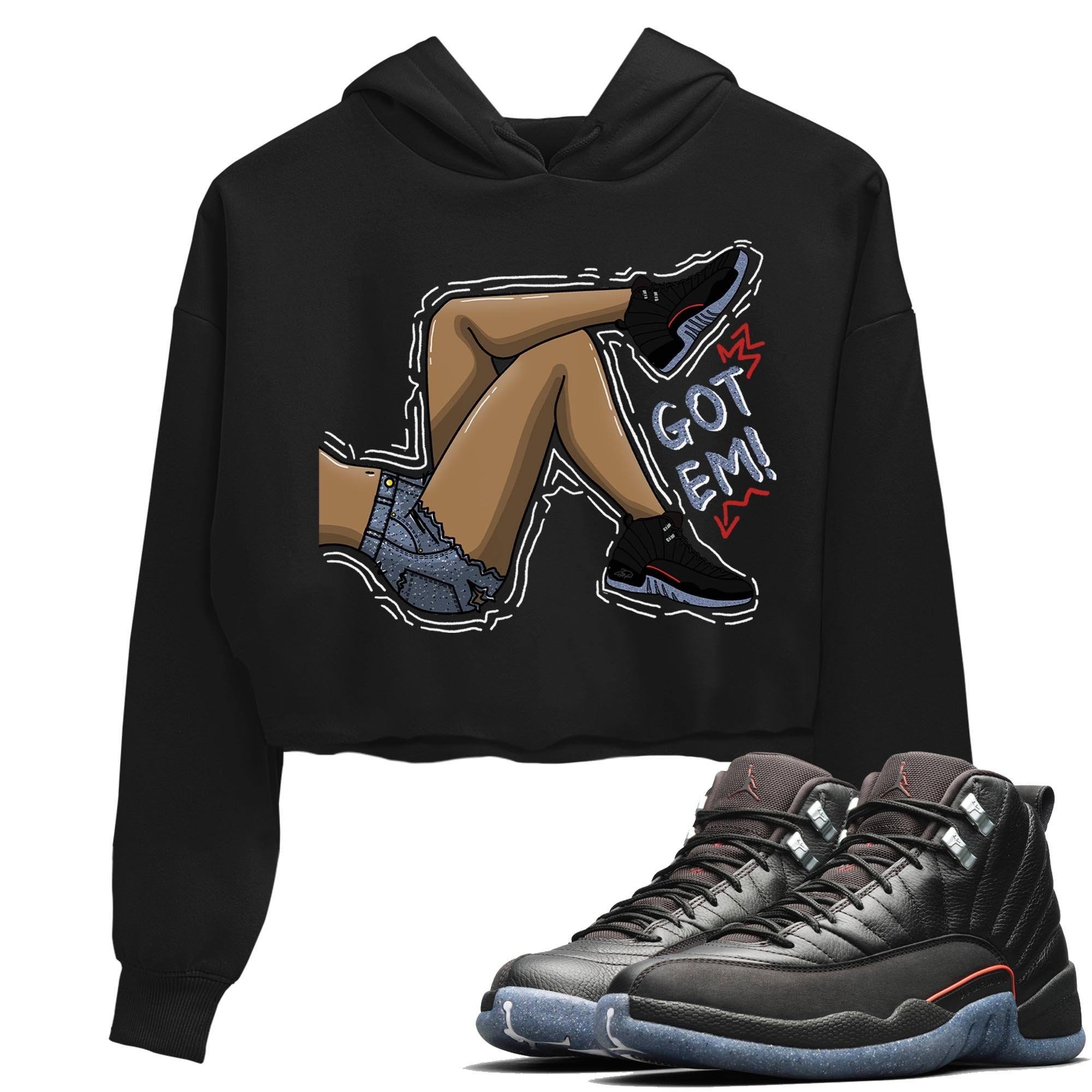 Jordan 12 Grind Sneaker Matching T-Shirt Got Em Legs Sneaker Tees Jordan 12 Grind Sneaker Release Tees Women's Shirts