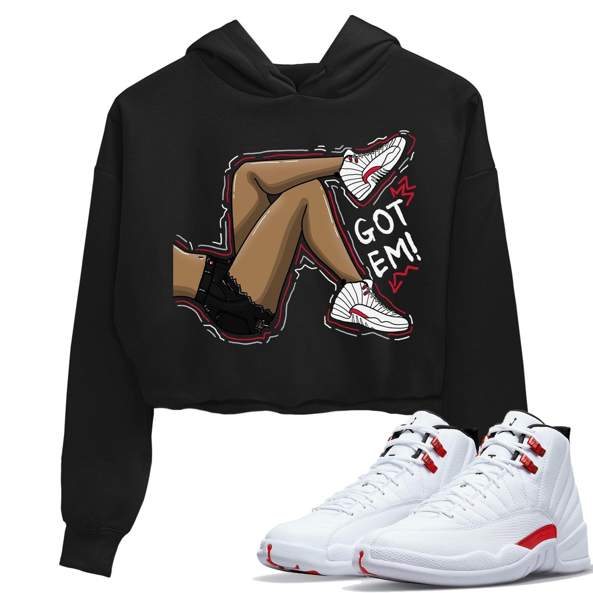 Jordan 12 Twist Sneaker Matching T-Shirt Got Em Legs Sneaker Tees Jordan 12 Twist Sneaker Release Tees Women's Shirts