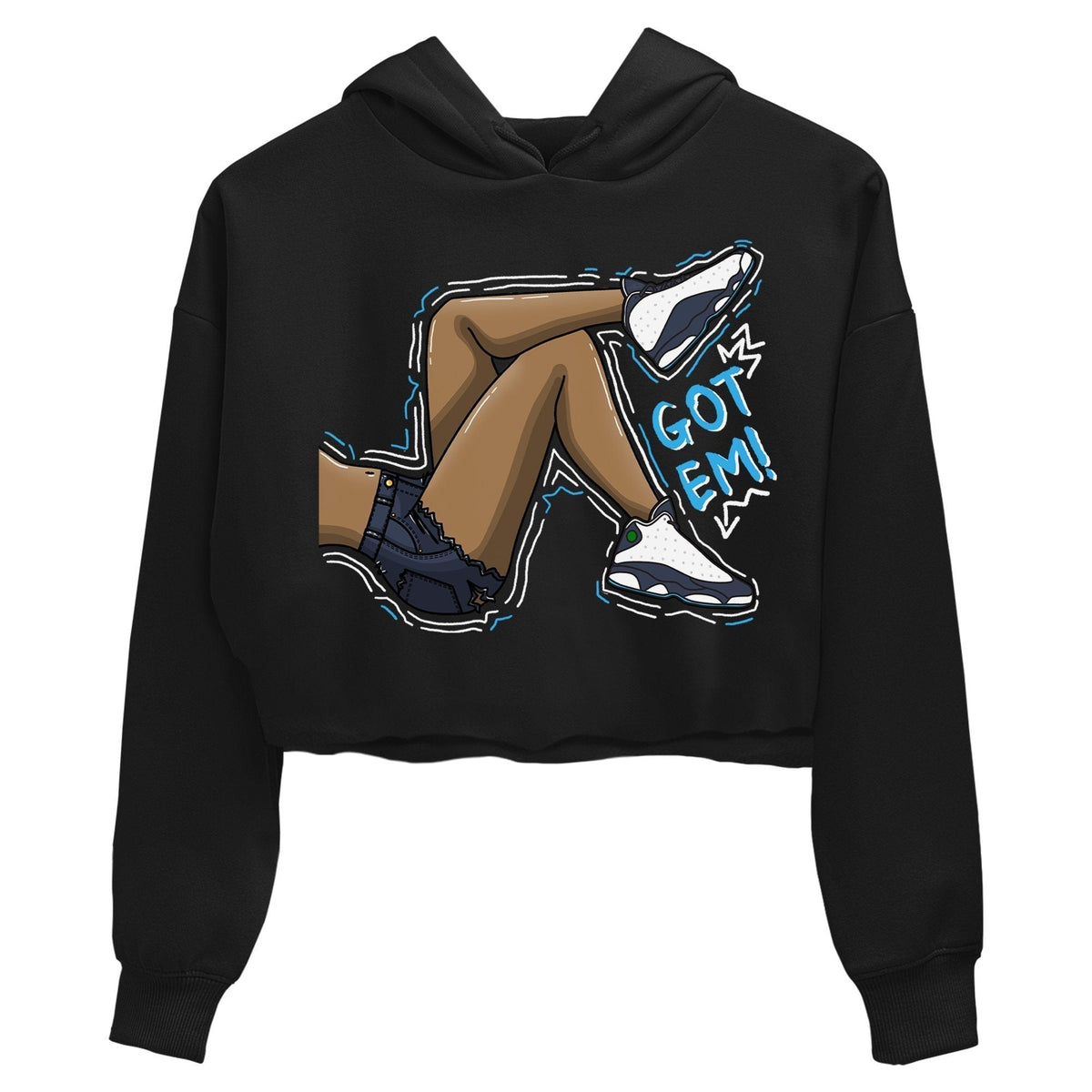 Jordan 13 Obsidian Sneaker Matching T-Shirt Got Em Legs Sneaker Tees Jordan 13 Obsidian Sneaker Release Tees Women's Shirts