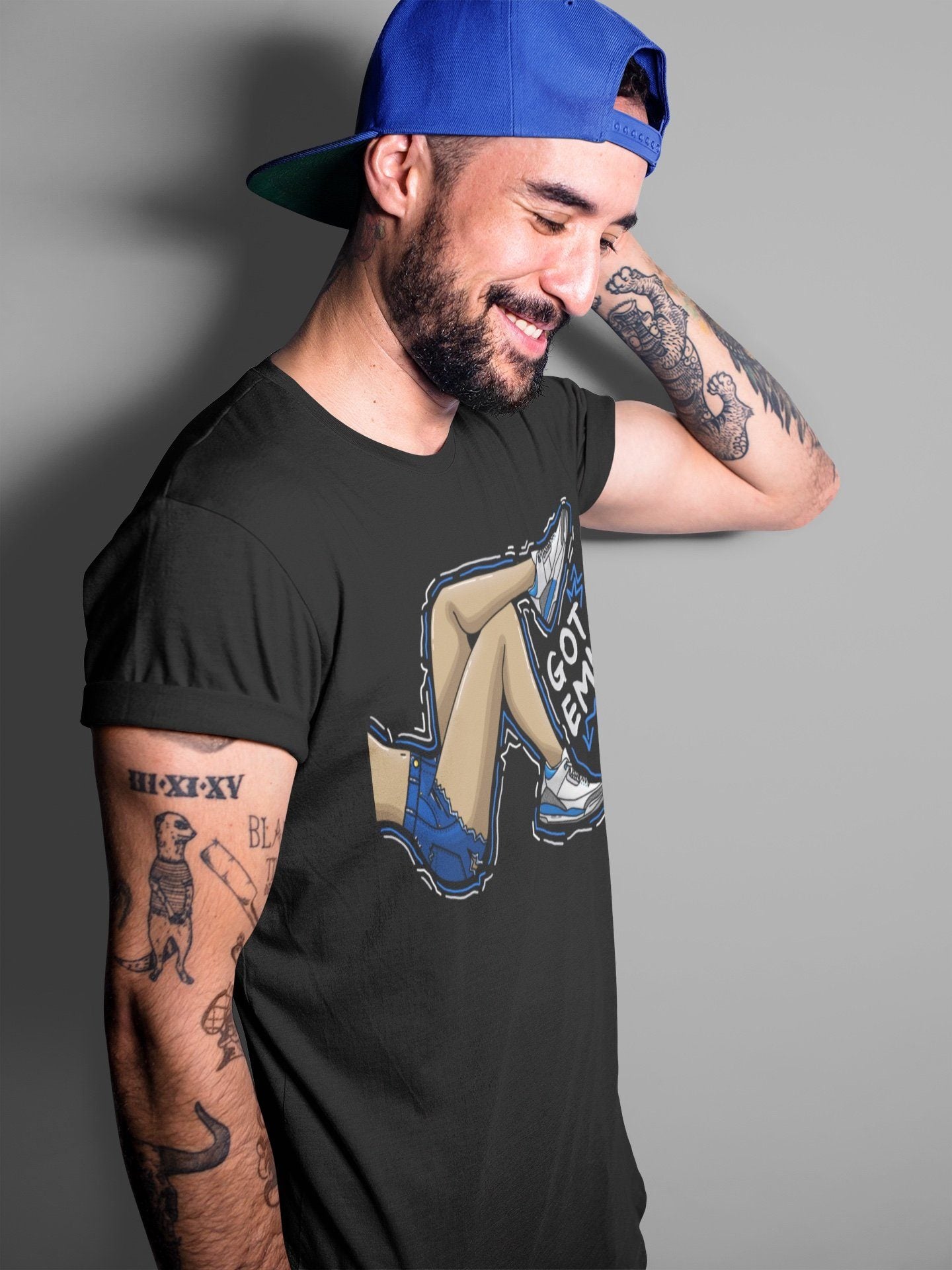 Jordan 3 Racer Blue Shirt To Match Jordans Got Em Legs Sneaker Tees Jordan 3 Racer Blue Drip Gear Zone Sneaker Matching Clothing Unisex Shirts