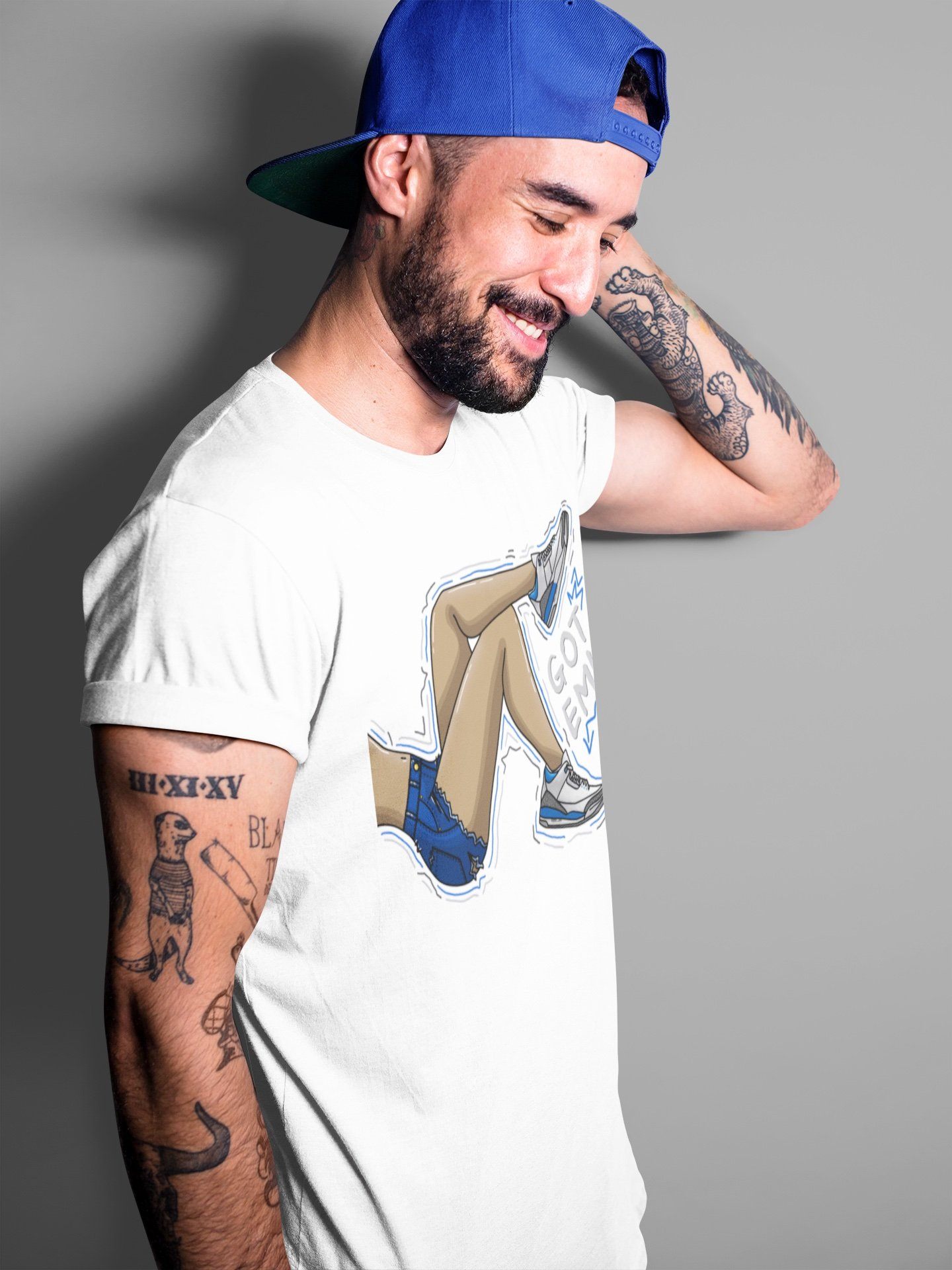 Jordan 3 Racer Blue Shirt To Match Jordans Got Em Legs Sneaker Tees Jordan 3 Racer Blue Drip Gear Zone Sneaker Matching Clothing Unisex Shirts