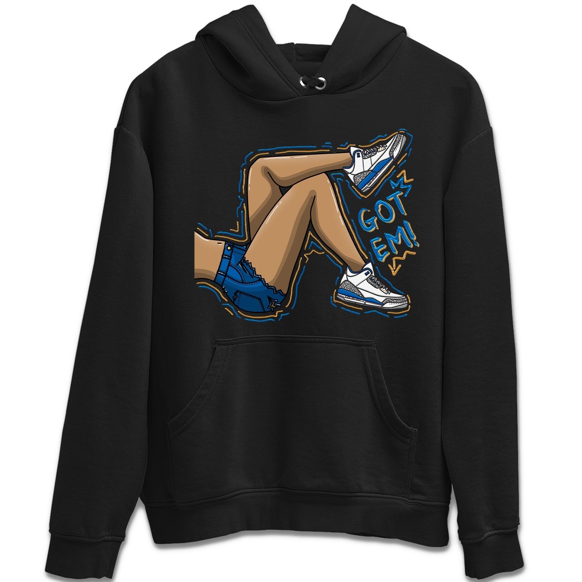 Air Jordan 3 Wizards Sneaker Match Tees Got Em Legs Streetwear Sneaker Shirt Air Jordan 3 Wizards Sneaker Release Tees Unisex Shirts Black 2