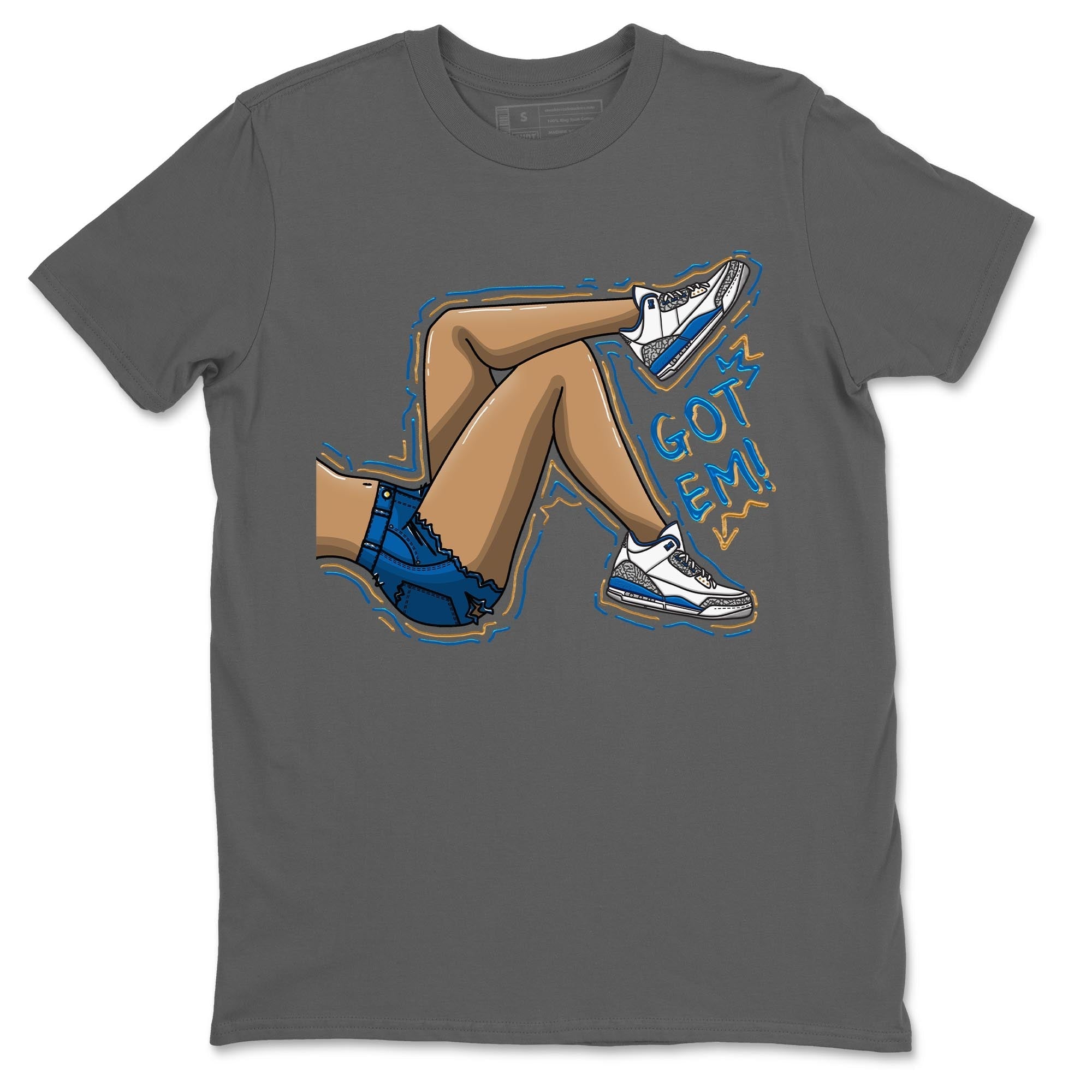 Air Jordan 3 Wizards Sneaker Match Tees Got Em Legs Streetwear Sneaker Shirt Air Jordan 3 Wizards Sneaker Release Tees Unisex Shirts Cool Grey 2