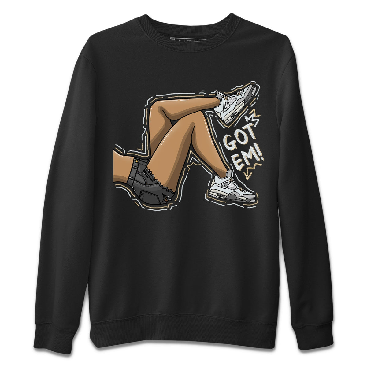 Jordan 4 Craft Sneaker Matching T-Shirt Got Em Legs Sneaker Tees Jordan 4 Craft Sneaker Release Tees Crew Neck Tees