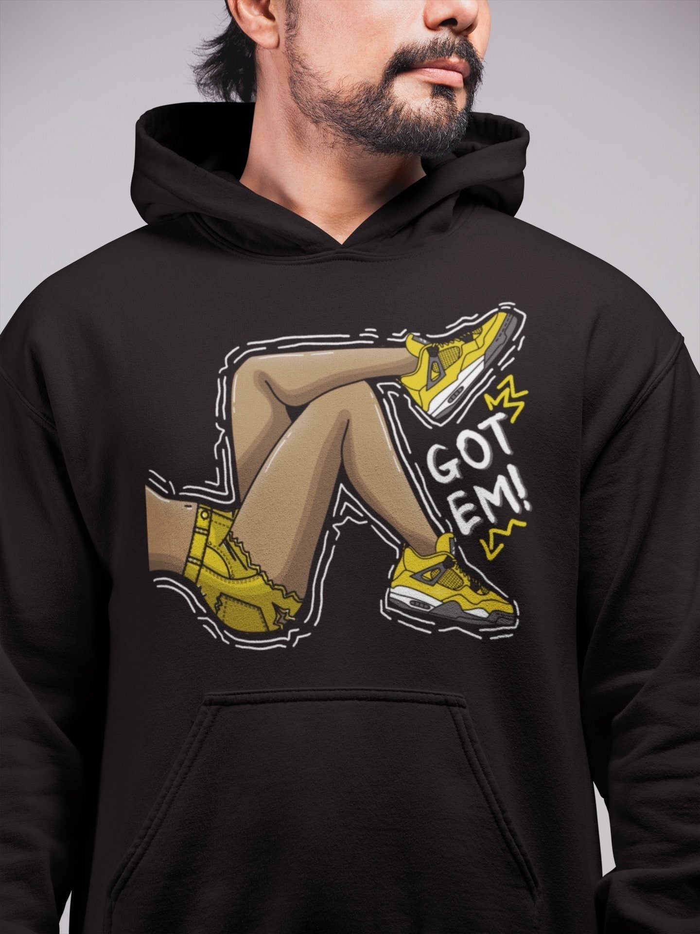 Jordan 4 Lightning Shirt To Match Jordans Got Em Legs Sneaker Tees Jordan 4 Lightning Drip Gear Zone Sneaker Matching Clothing Unisex Shirts