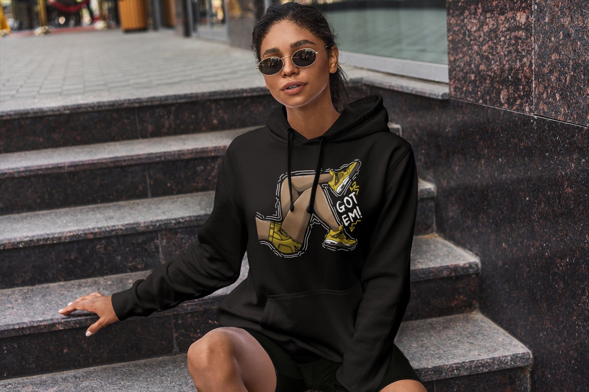 Jordan 4 Lightning Shirt To Match Jordans Got Em Legs Sneaker Tees Jordan 4 Lightning Drip Gear Zone Sneaker Matching Clothing Unisex Shirts