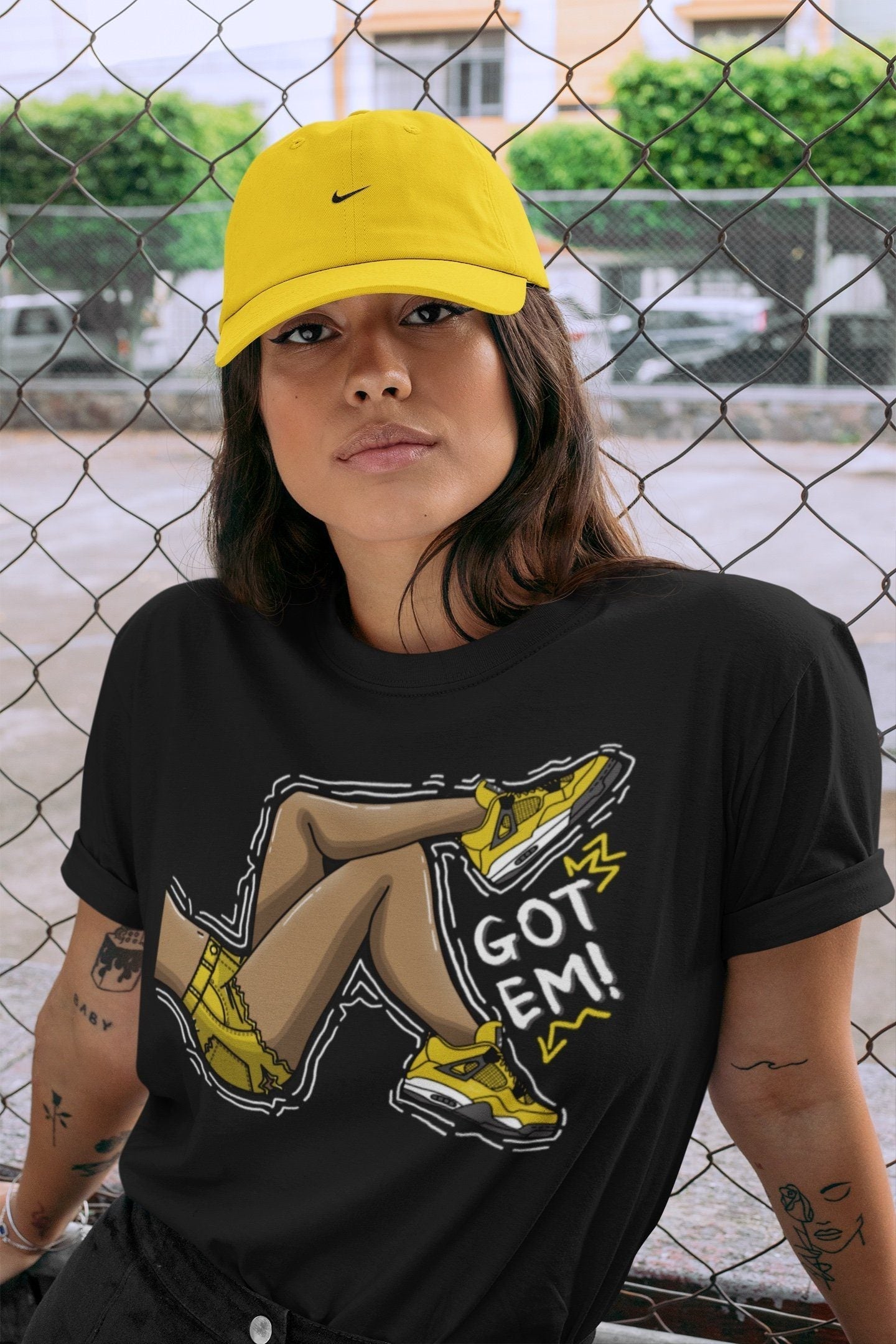 Jordan 4 Lightning Shirt To Match Jordans Got Em Legs Sneaker Tees Jordan 4 Lightning Drip Gear Zone Sneaker Matching Clothing Unisex Shirts