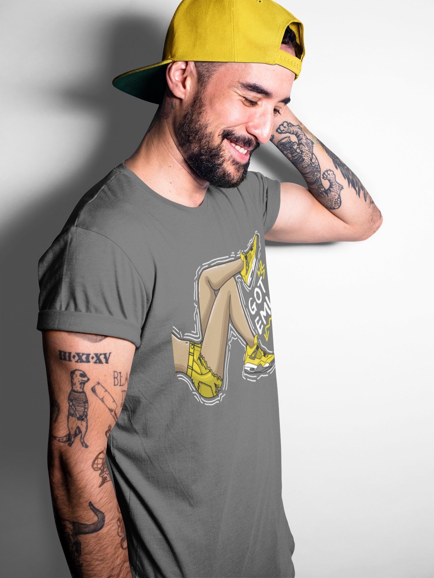 Jordan 4 Lightning Shirt To Match Jordans Got Em Legs Sneaker Tees Jordan 4 Lightning Drip Gear Zone Sneaker Matching Clothing Unisex Shirts