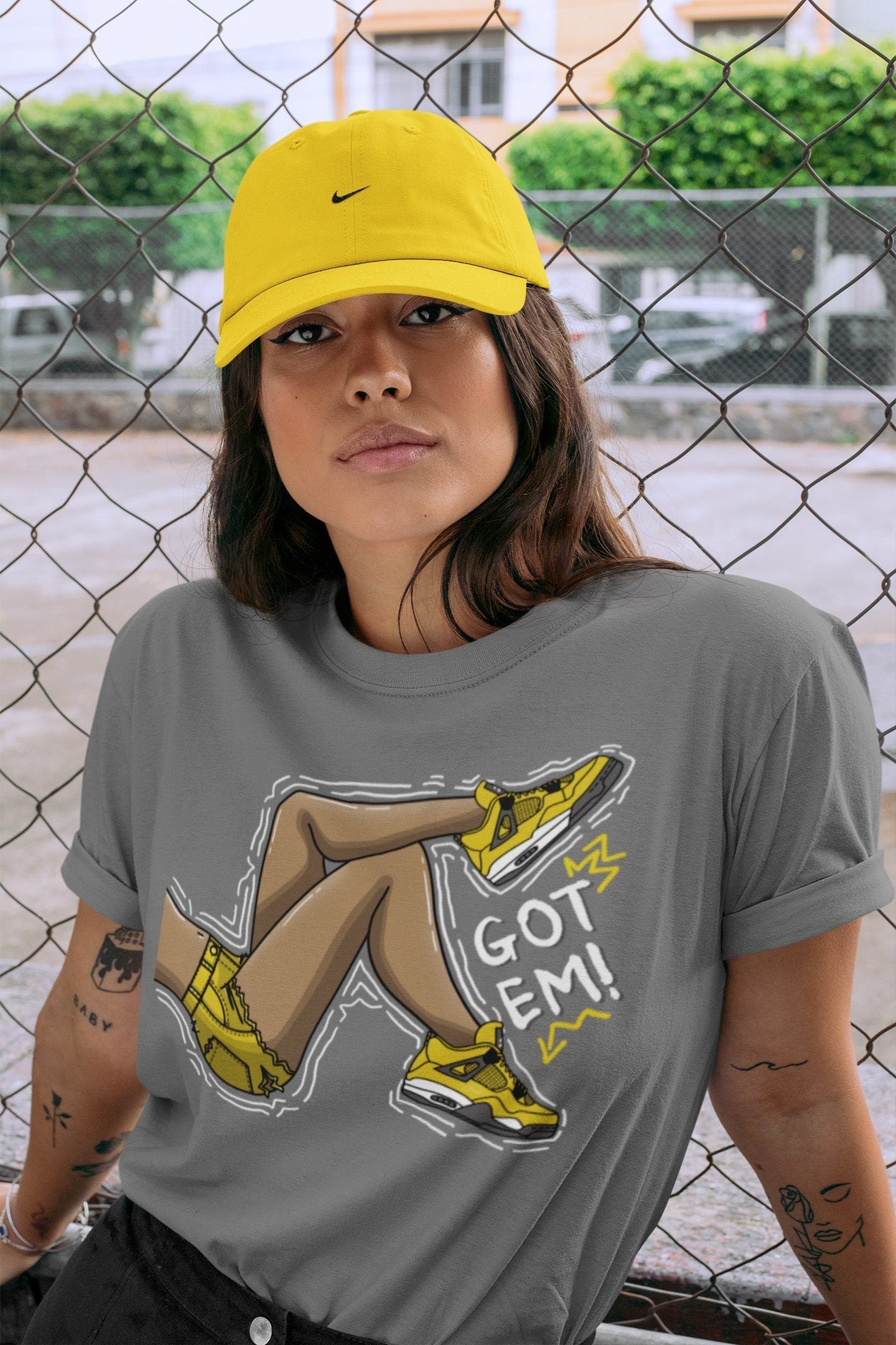 Jordan 4 Lightning Shirt To Match Jordans Got Em Legs Sneaker Tees Jordan 4 Lightning Drip Gear Zone Sneaker Matching Clothing Unisex Shirts