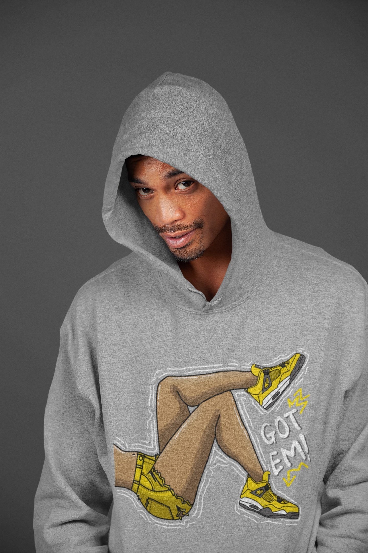 Jordan 4 Lightning Shirt To Match Jordans Got Em Legs Sneaker Tees Jordan 4 Lightning Drip Gear Zone Sneaker Matching Clothing Unisex Shirts