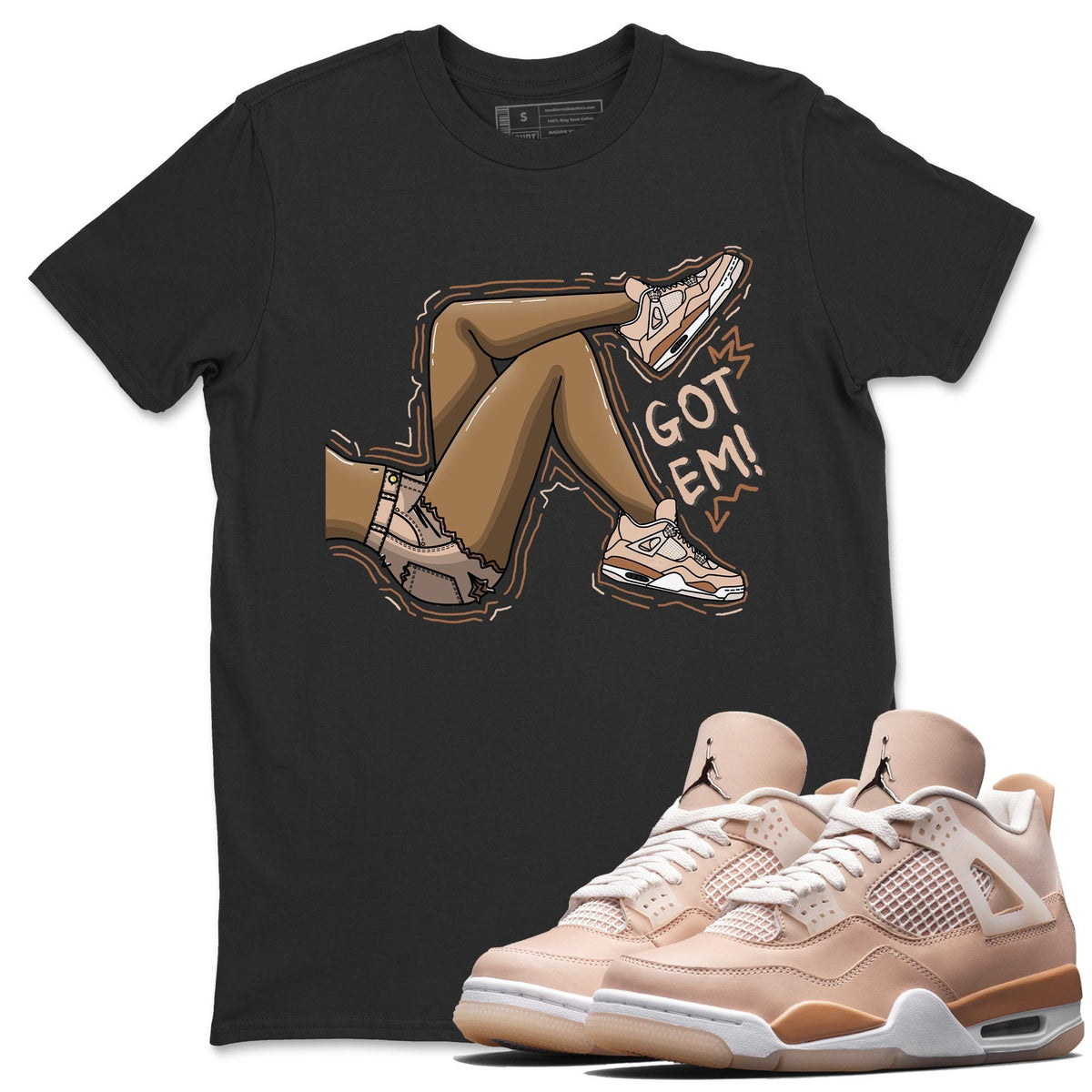 Jordan 4 Shimmer Shirt To Match Jordans Got Em Legs Sneaker Tees Jordan 4 Shimmer Drip Gear Zone Sneaker Matching Clothing Unisex Shirts