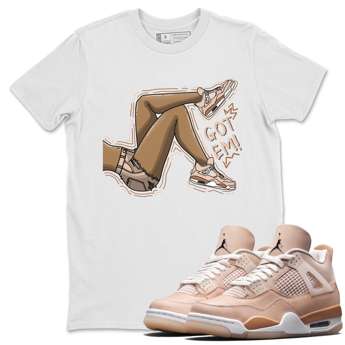 Jordan 4 Shimmer Shirt To Match Jordans Got Em Legs Sneaker Tees Jordan 4 Shimmer Drip Gear Zone Sneaker Matching Clothing Unisex Shirts