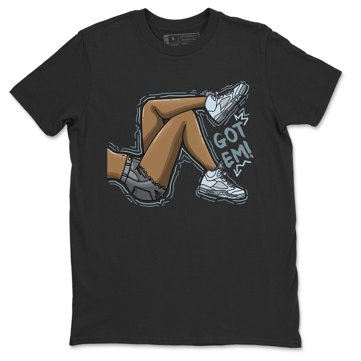 Jordan 5 Blue Bird Shirt To Match Jordans Got Em Legs Sneaker Tees Jordan 5 Blue Bird Drip Gear Zone Sneaker Matching Clothing Unisex Shirts