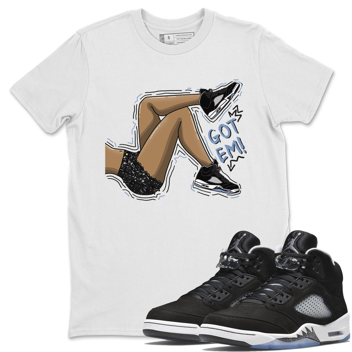Jordan 5 Moonlight Shirt To Match Jordans Got Em Legs Sneaker Tees Jordan 5 Moonlight Drip Gear Zone Sneaker Matching Clothing Unisex Shirts