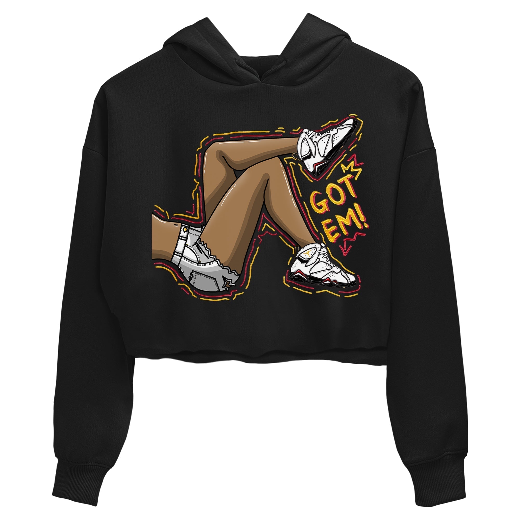 Jordan 7 Cardinal Shirt To Match Jordans Got Em Legs Sneaker Tees Jordan 7 Cardinal Drip Gear Zone Sneaker Matching Clothing Women's Shirts