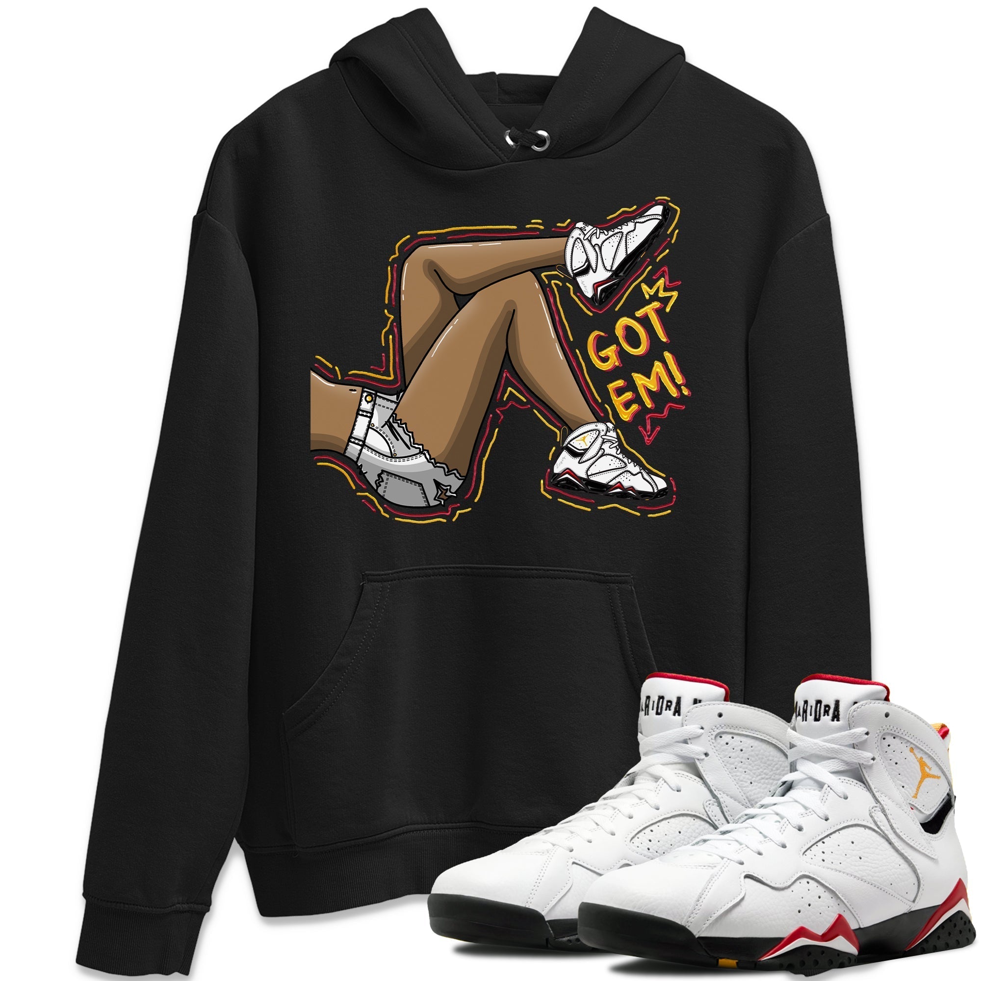 Jordan 7 Cardinal Shirt To Match Jordans Got Em Legs Sneaker Tees Jordan 7 Cardinal Drip Gear Zone Sneaker Matching Clothing Unisex Shirts