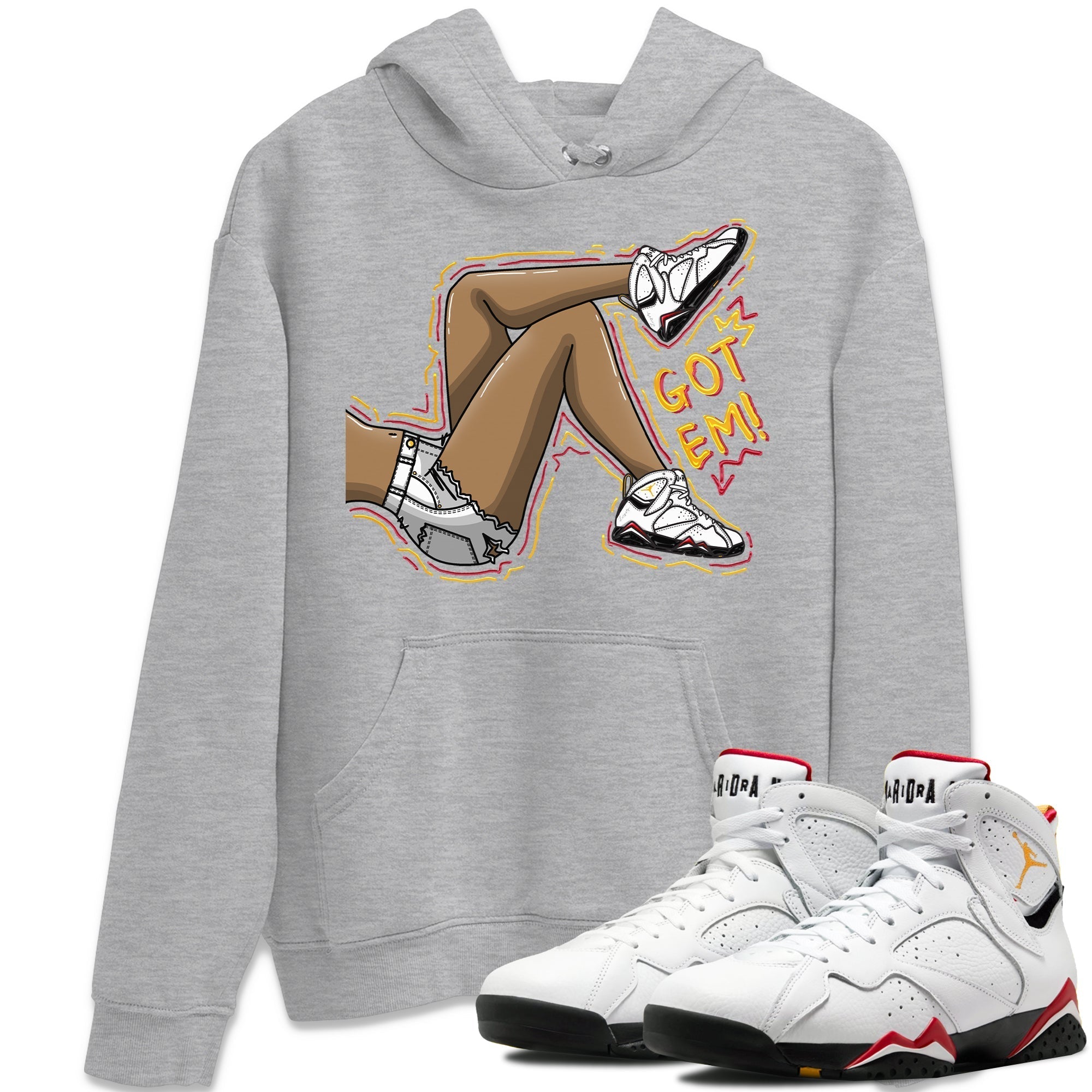 Jordan 7 Cardinal Shirt To Match Jordans Got Em Legs Sneaker Tees Jordan 7 Cardinal Drip Gear Zone Sneaker Matching Clothing Unisex Shirts