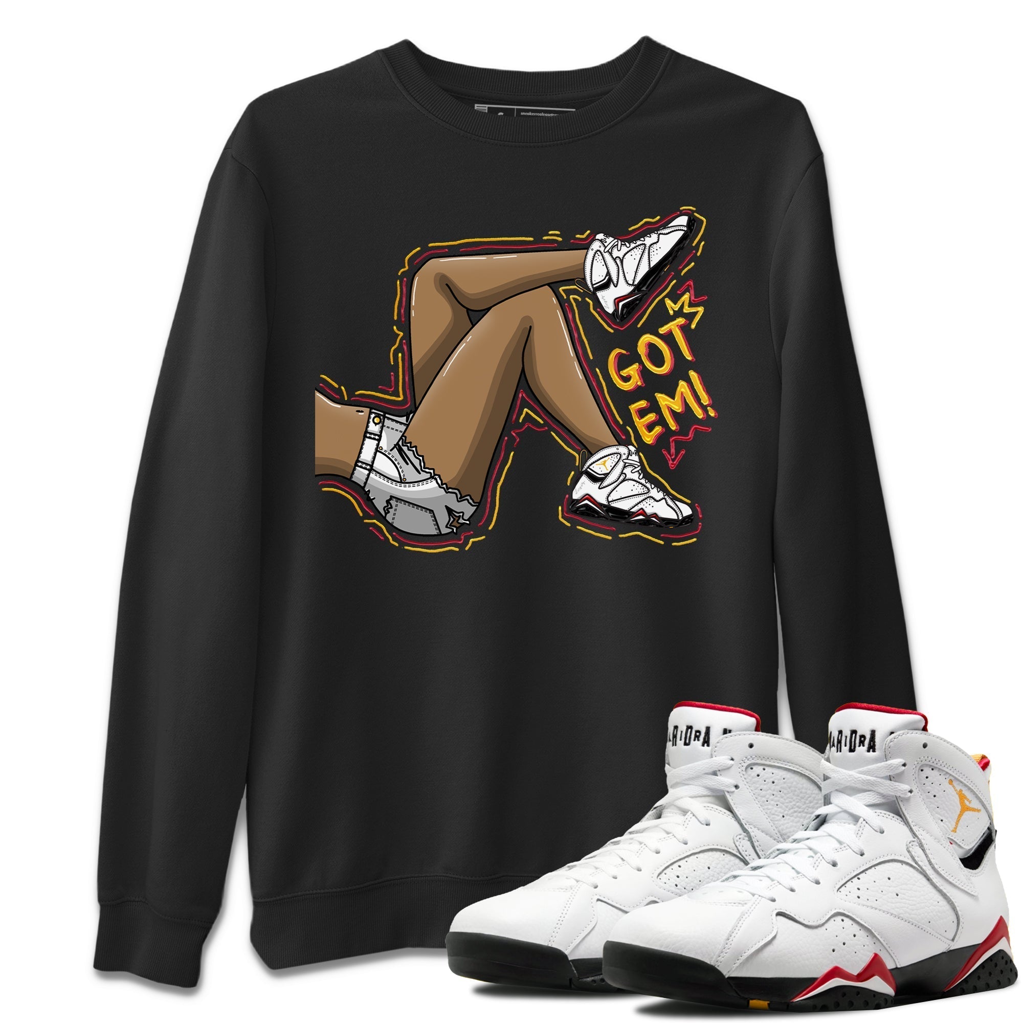 Jordan 7 Cardinal Shirt To Match Jordans Got Em Legs Sneaker Tees Jordan 7 Cardinal Drip Gear Zone Sneaker Matching Clothing Unisex Shirts