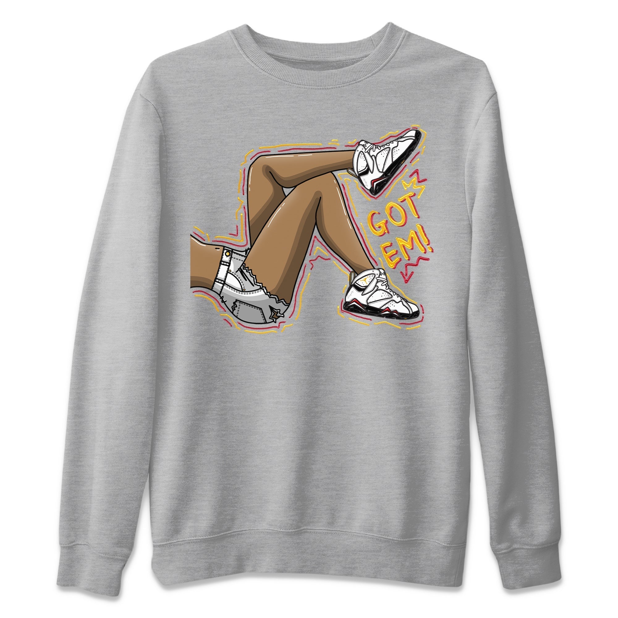 Jordan 7 Cardinal Shirt To Match Jordans Got Em Legs Sneaker Tees Jordan 7 Cardinal Drip Gear Zone Sneaker Matching Clothing Unisex Shirts