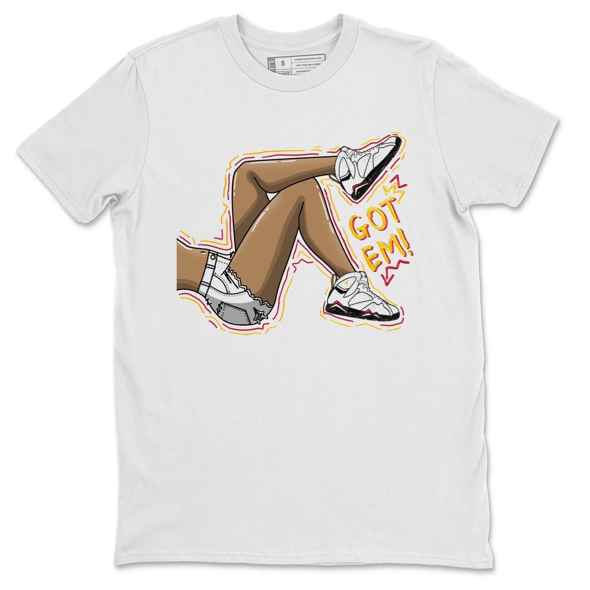 Jordan 7 Cardinal Shirt To Match Jordans Got Em Legs Sneaker Tees Jordan 7 Cardinal Drip Gear Zone Sneaker Matching Clothing Unisex Shirts