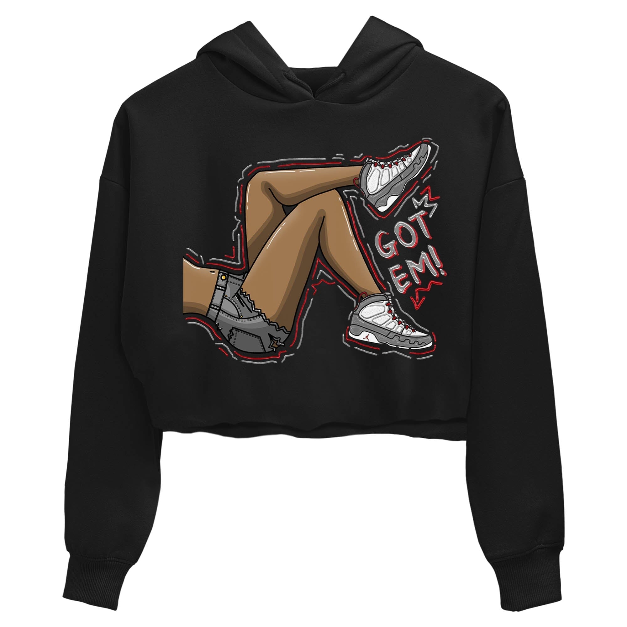 Jordan 9 Fire Red Shirt To Match Jordans Got Em Legs Sneaker Tees Jordan 9 Fire Red Drip Gear Zone Sneaker Matching Clothing Women's Shirts