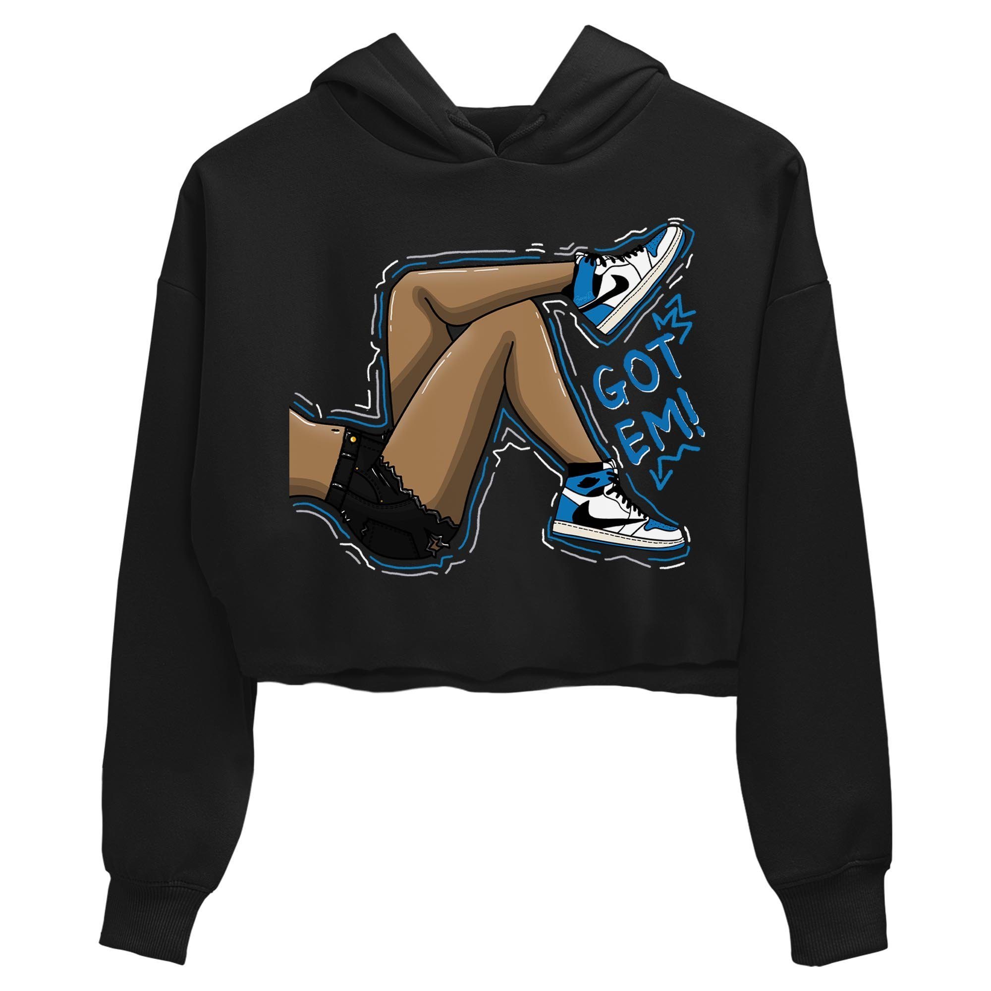 Jordan 1 Travis Scott Fragment Sneaker Matching T-Shirt Got Em Legs Sneaker Tees Jordan 1 Travis Scott Fragment Sneaker Release Tees Women's Shirts