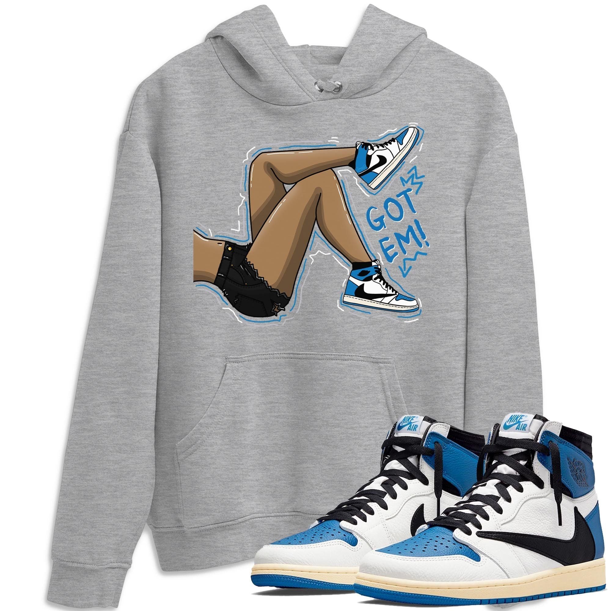 Jordan 1 Travis Scott Fragment Shirt To Match Jordans Got Em Legs Sneaker Tees Jordan 1 Travis Scott Fragment Drip Gear Zone Sneaker Matching Clothing Unisex Shirts