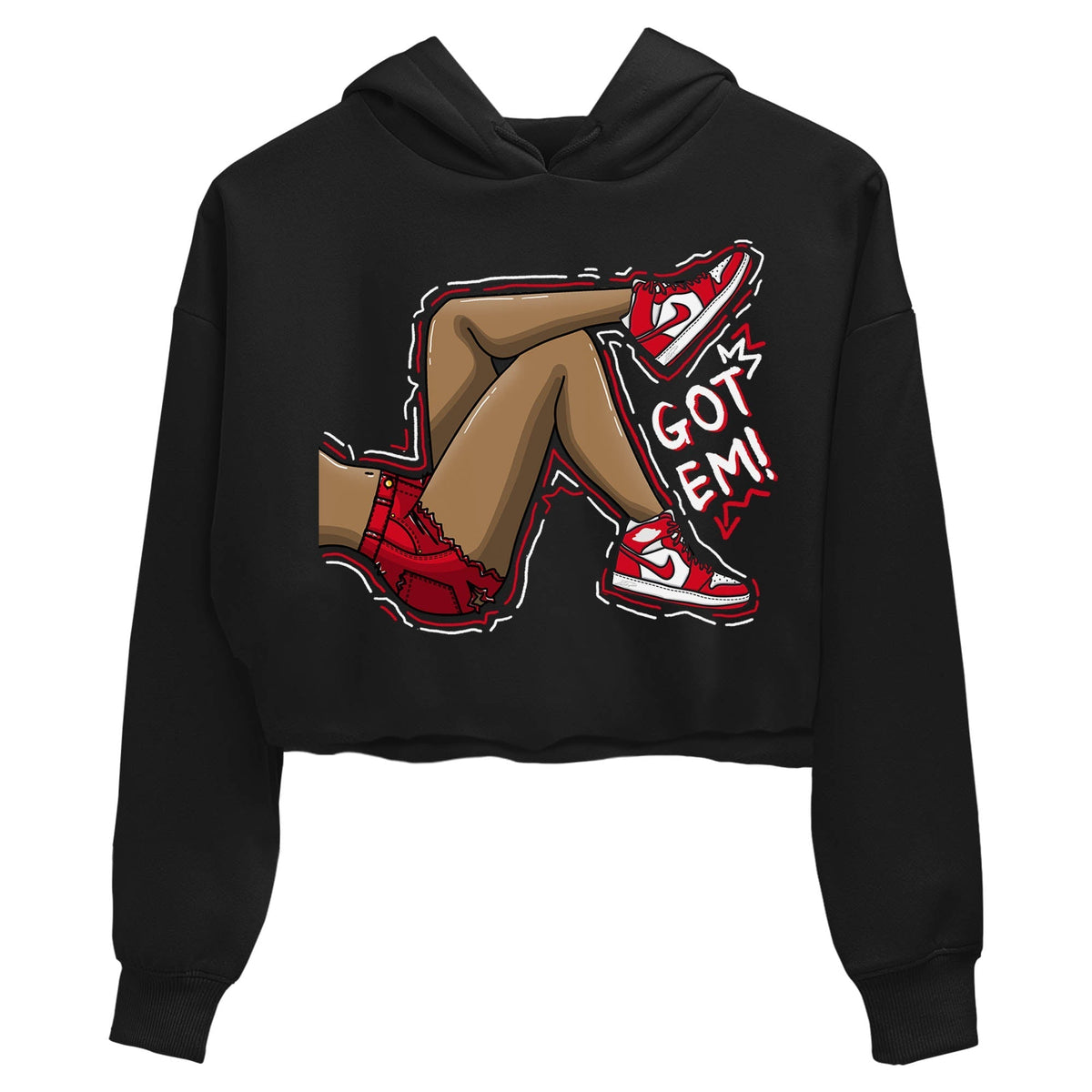Jordan 1 Newstalgia Sneaker Matching T-Shirt Got Em Legs Sneaker Tees Jordan 1 Newstalgia Sneaker Release Tees Women's Shirts