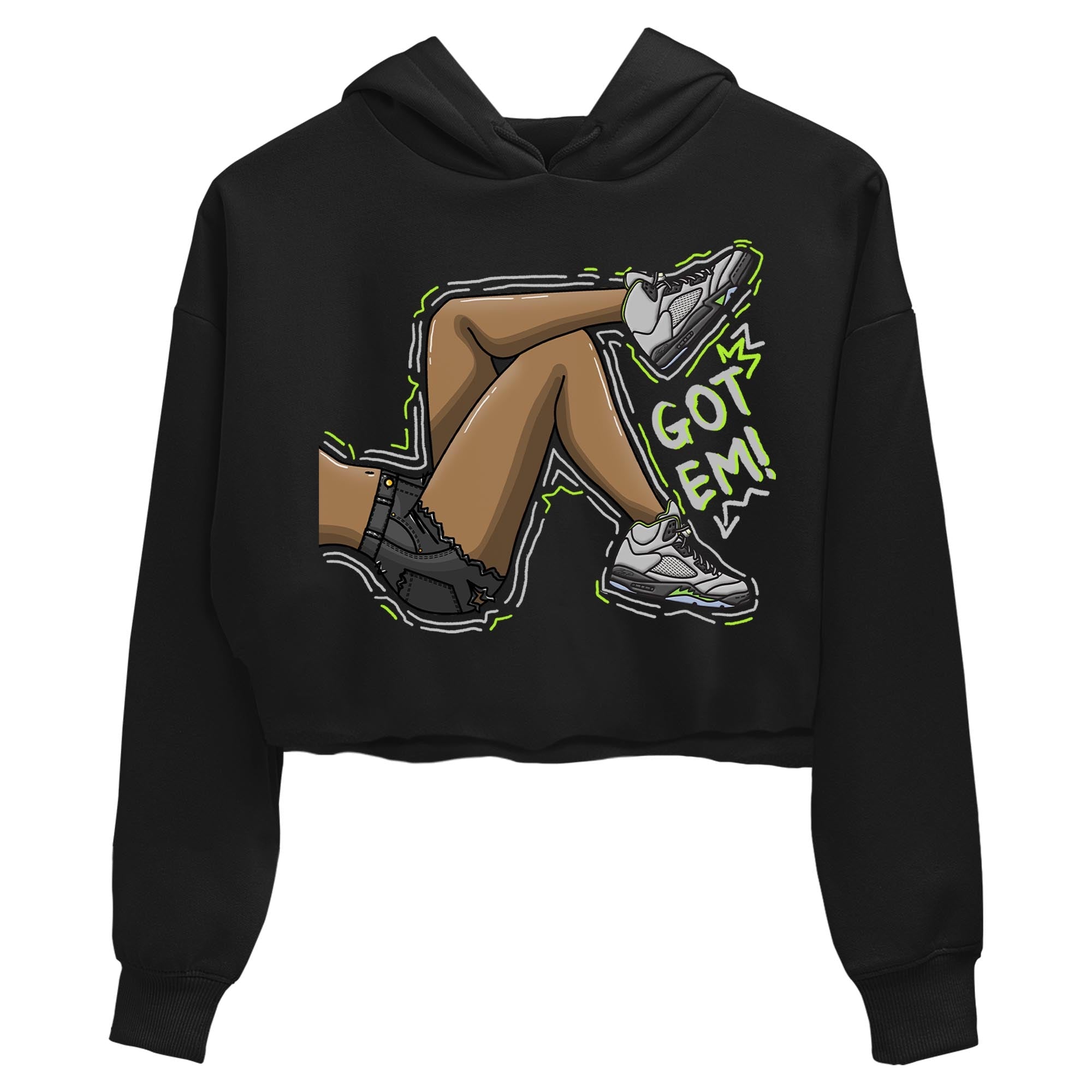 Jordan 5 Green Bean Sneaker Matching T-Shirt Got Em Legs Sneaker Tees Jordan 5 Green Bean Sneaker Release Tees Women's Shirts