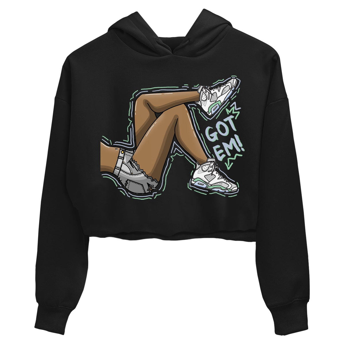 Jordan 6 Mint Foam Sneaker Matching T-Shirt Got Em Legs Sneaker Tees Jordan 6 Mint Foam Sneaker Release Tees Women's Shirts