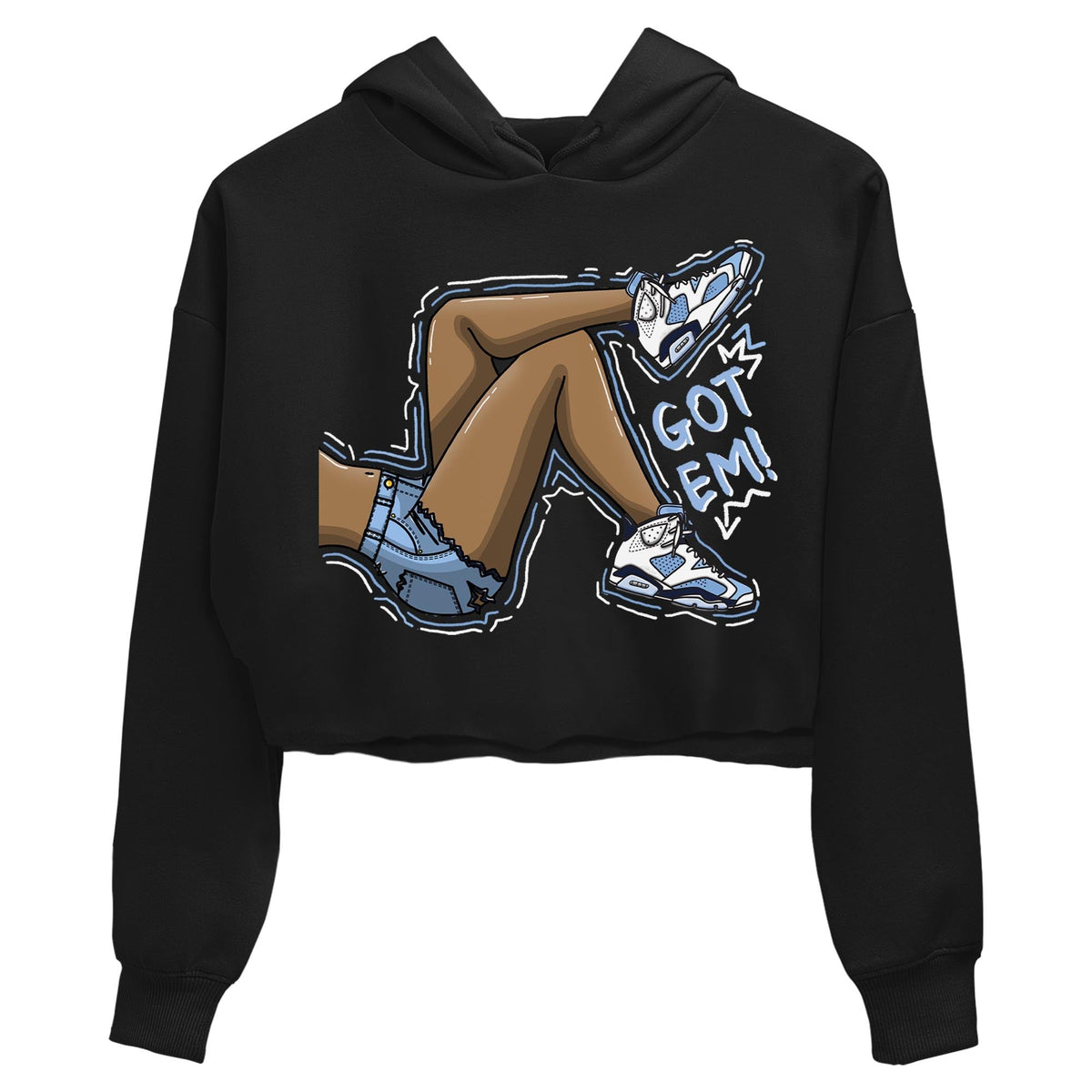 Jordan 6 UNC Shirt To Match Jordans Got Em Legs Sneaker Tees Jordan 6 UNC Drip Gear Zone Sneaker Matching Clothing Women's Shirts