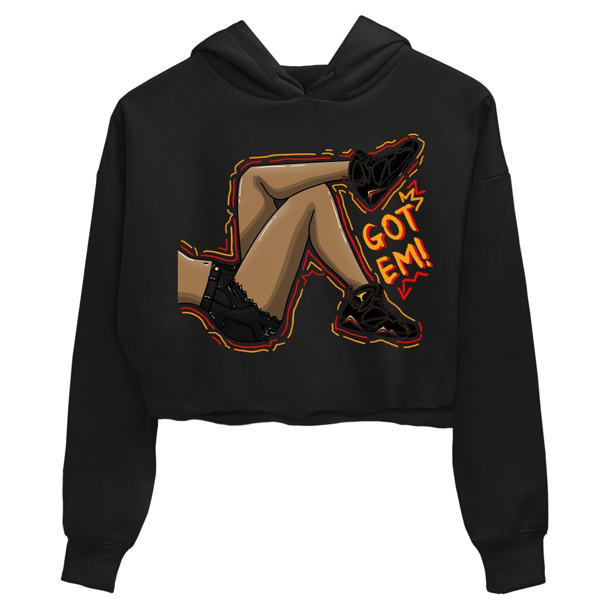 Jordan 7 Citrus Shirt To Match Jordans Got Em Legs Sneaker Tees Jordan 7 Citrus Drip Gear Zone Sneaker Matching Clothing Women's Shirts