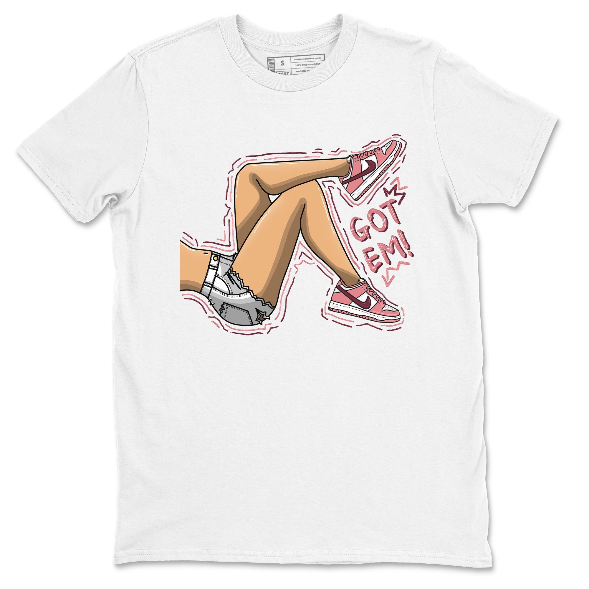Dunk Valentine's Day shirt to match jordans Got Em Legs sneaker tees Dunks Valentine's Day Drip Gear Zone unisex cotton White 2 crew neck shirt