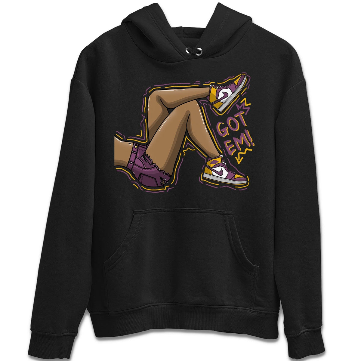 Jordan 1 Brotherhood Sneaker Matching T-Shirt Got Em Legs Sneaker Tees Jordan 1 Brotherhood Sneaker Release Tees Crew Neck Tees
