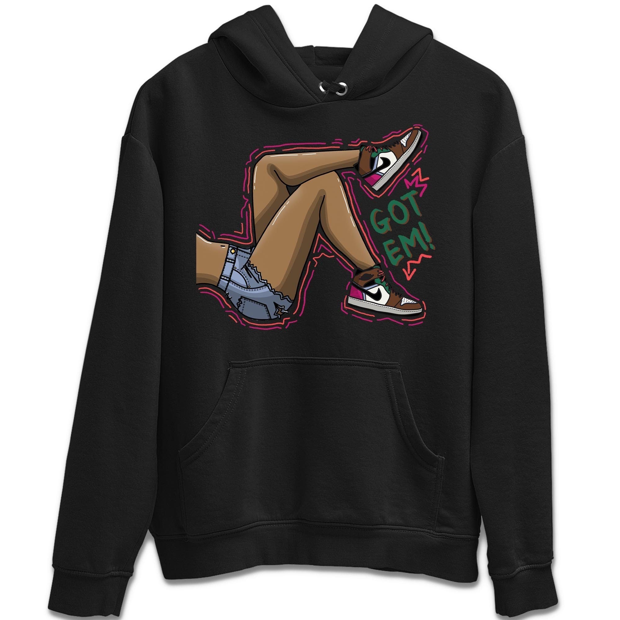 Jordan 1 Hand Crafted Sneaker Matching T-Shirt Got Em Legs Sneaker Tees Jordan 1 Hand Crafted Sneaker Release Tees Crew Neck Tees