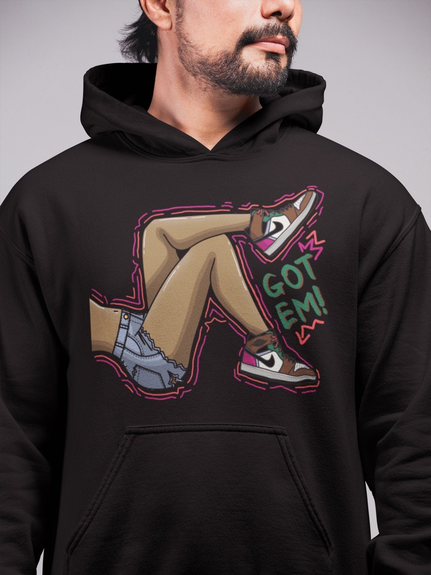 Jordan 1 Hand Crafted Sneaker Matching T-Shirt Got Em Legs Sneaker Tees Jordan 1 Hand Crafted Sneaker Release Tees Crew Neck Tees