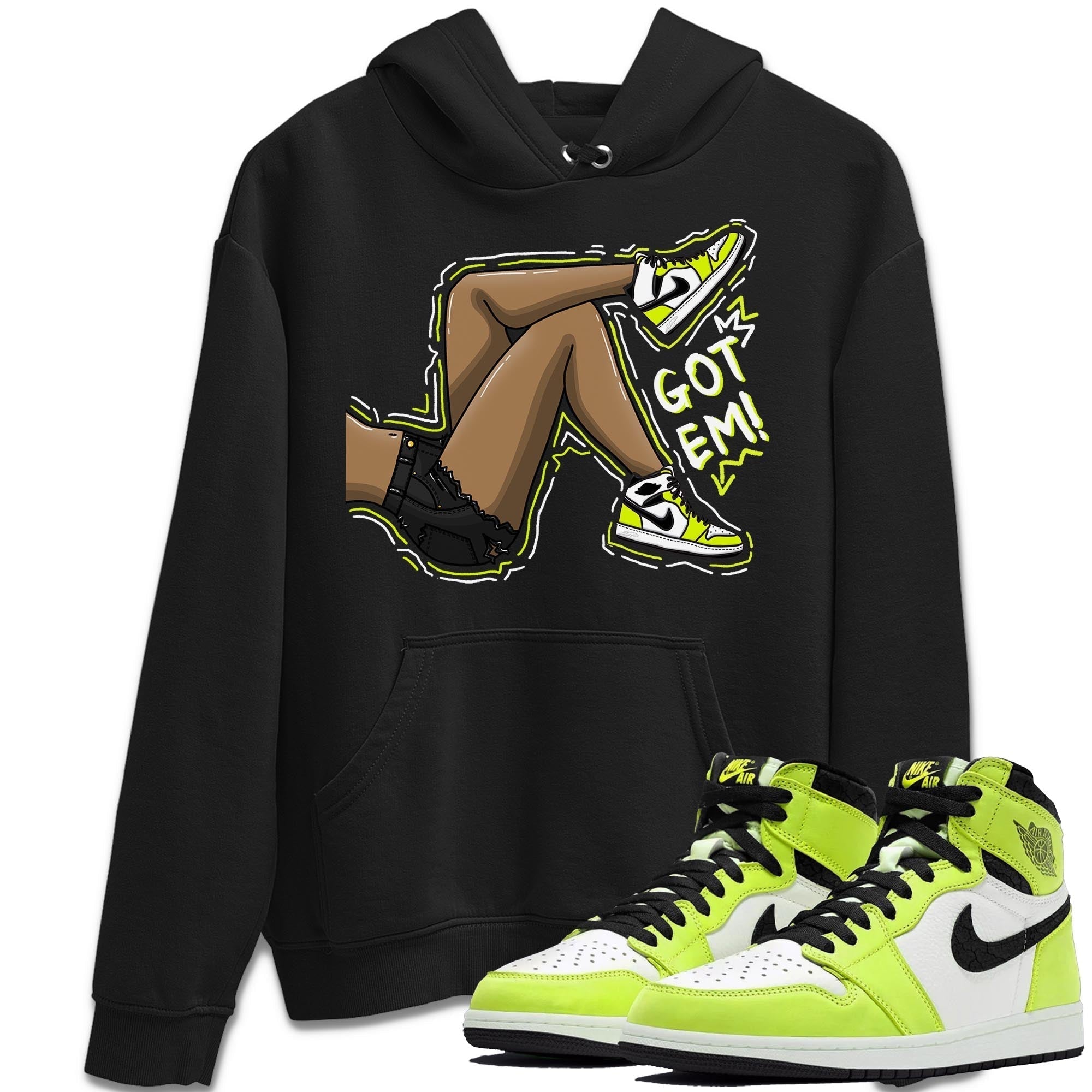 Jordan 1 Visionaire Sneaker Matching T-Shirt Got Em Legs Sneaker Tees Jordan 1 Visionaire Sneaker Release Tees Crew Neck Tees