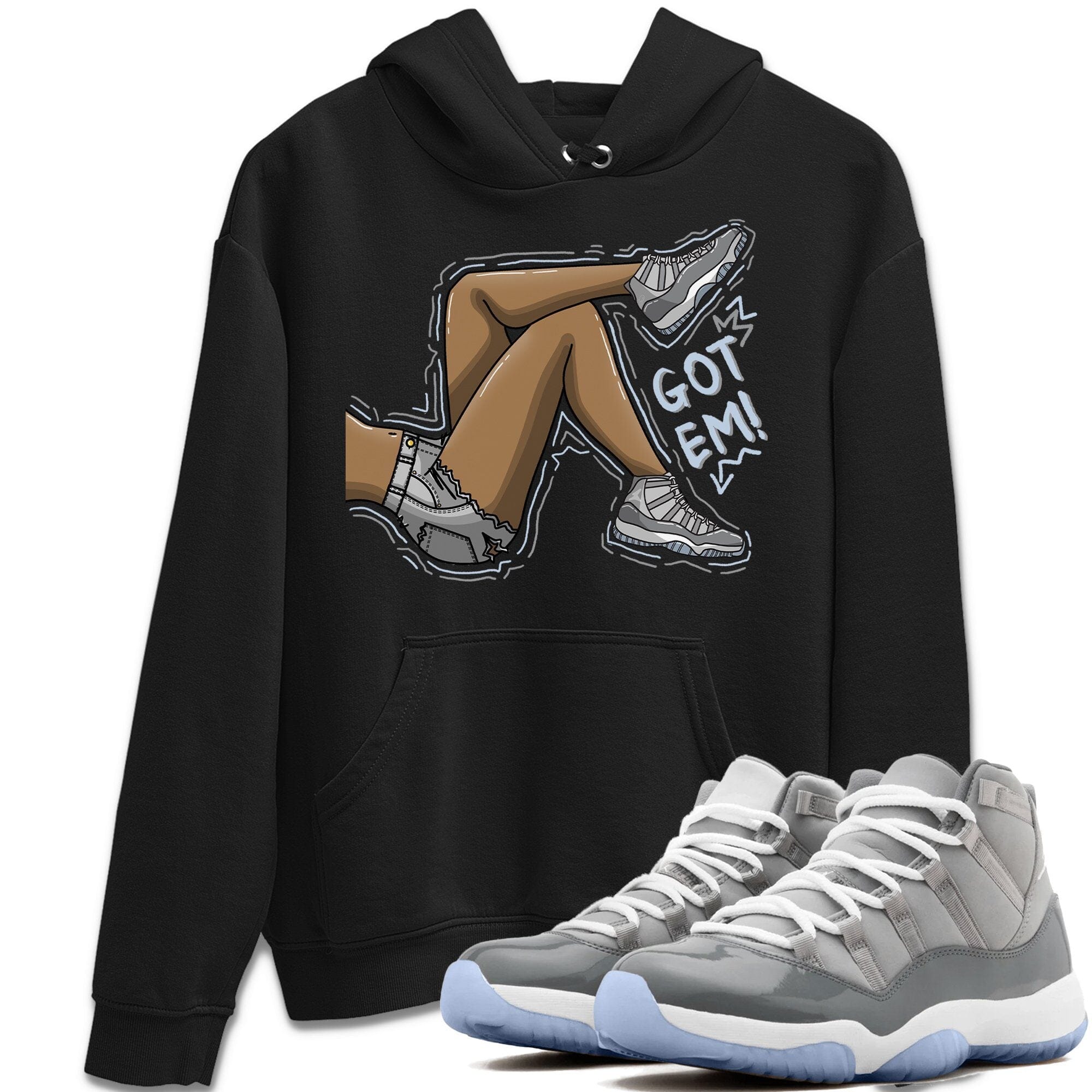 Jordan 11 Cool Grey Shirt To Match Jordans Got Em Legs Sneaker Tees Jordan 11 Cool Grey Drip Gear Zone Sneaker Matching Clothing Unisex Shirts
